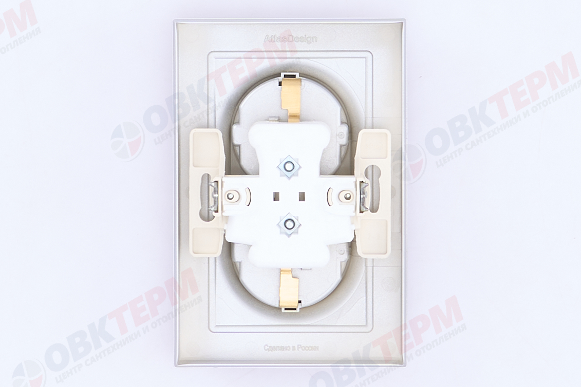 Розетка с/з в сборе двойная 16А Алюминий AtlasDesign Systeme Electric - миниатюра №9