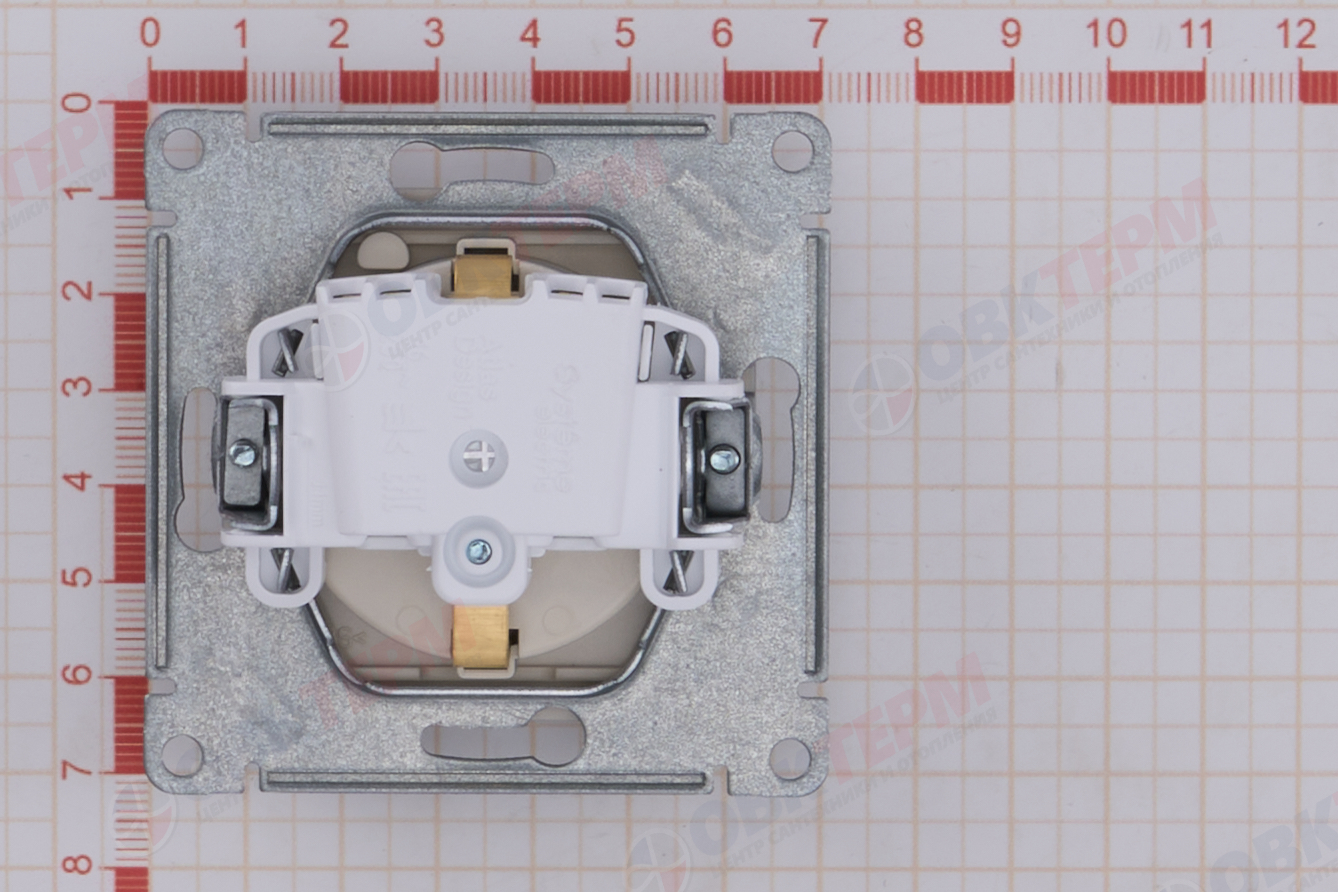 Розетка с/з с крышкой со шторками 16А в сборе Алюминий AtlasDesign Systeme Electric - миниатюра №8