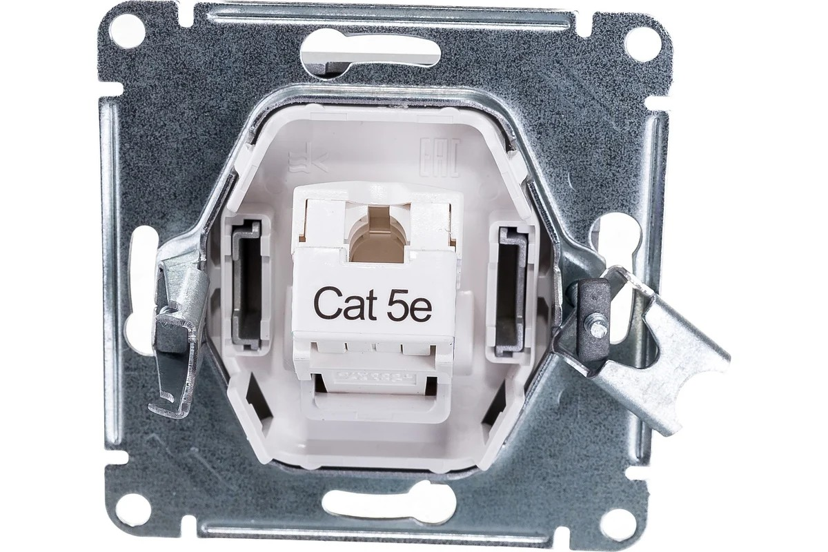 Розетка компьютерная RJ45 механизм Алюминий AtlasDesign Systeme Electric - Изображение №4