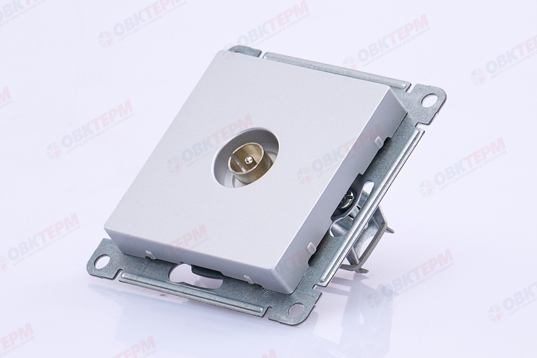 Розетка антенная коннектор механизм одиночная TV Алюминий AtlasDesign Systeme Electric - Изображение №2