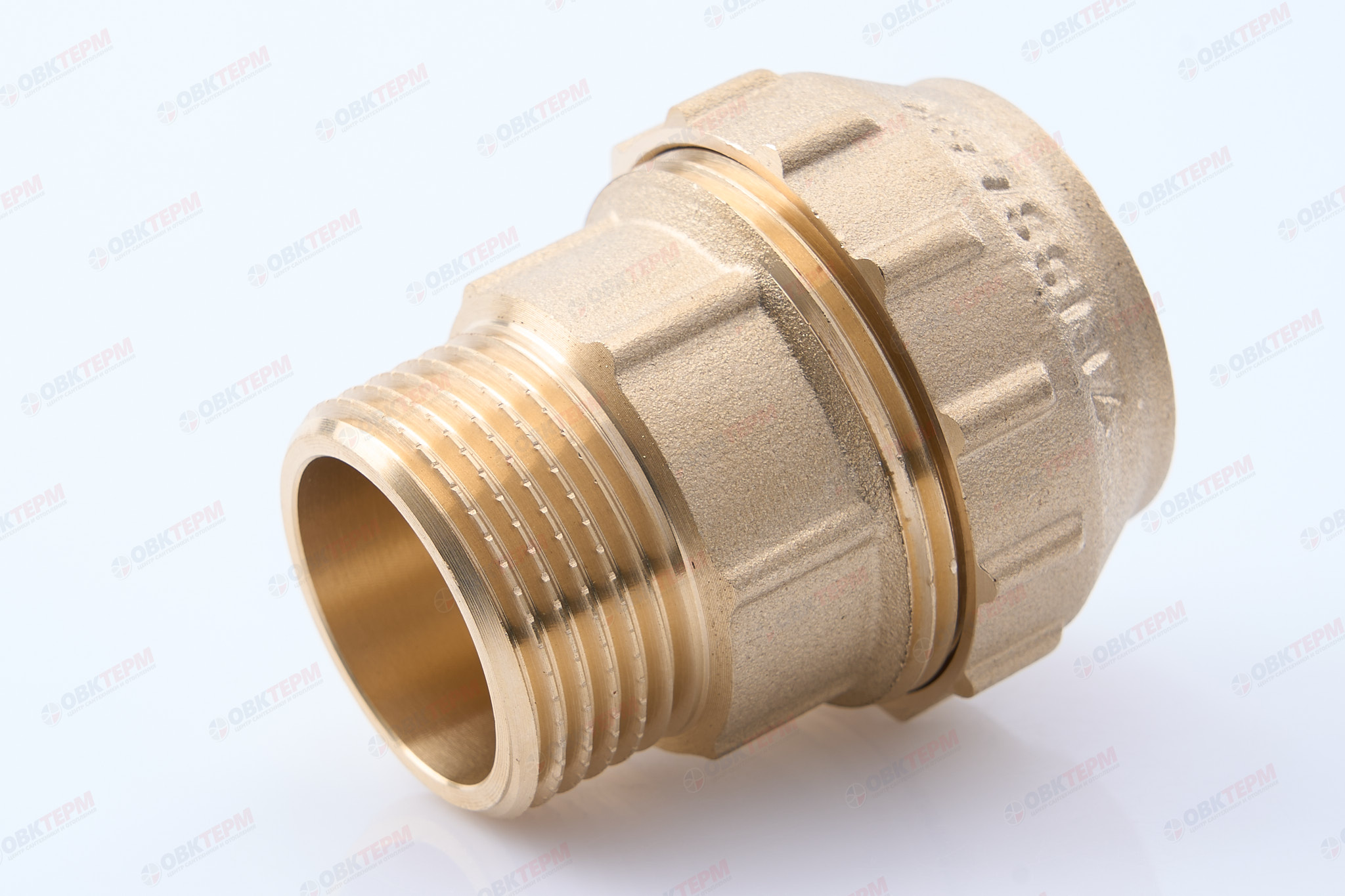 Муфта латунь 32 * 1" н  ПНД ТИМ   (70/10шт) - Изображение №1