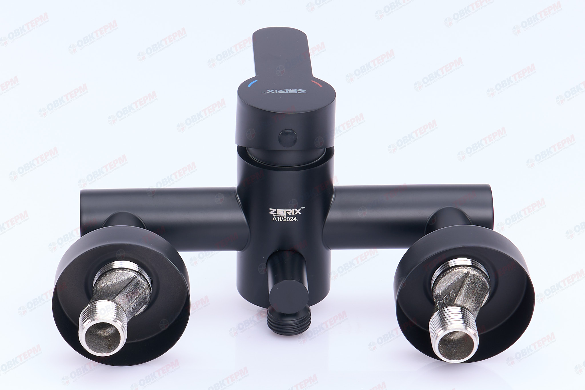 Смеситель д/ванны нерж/сталь ZERIX DAX-006 (EURO) BLACK  12 шт/ящ - миниатюра №4