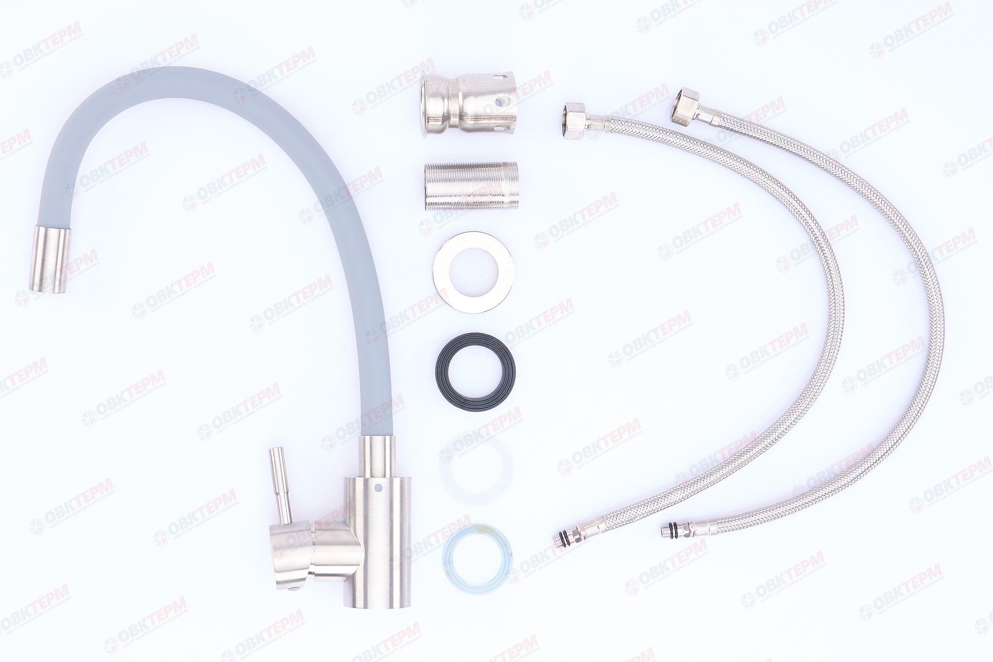 Смеситель д/кухни нерж/сталь REFLECTOR CHAMPION SUS-011 (СЕРЫЙ) (10 шт/ящ) - миниатюра №2