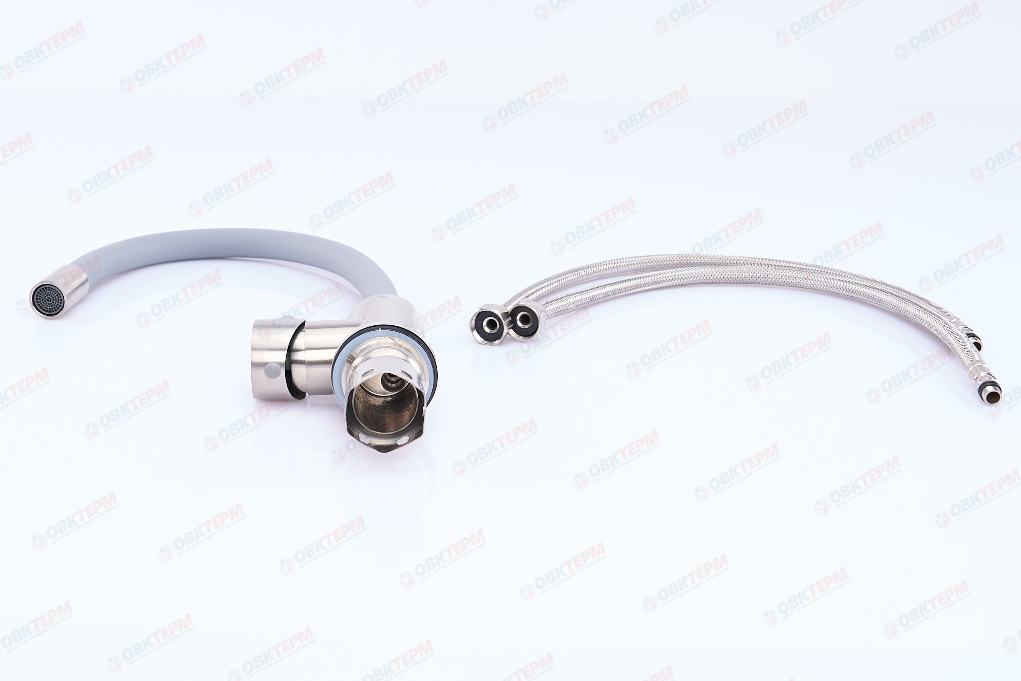 Смеситель д/кухни нерж/сталь REFLECTOR CHAMPION SUS-011 (СЕРЫЙ) (10 шт/ящ) - миниатюра №3