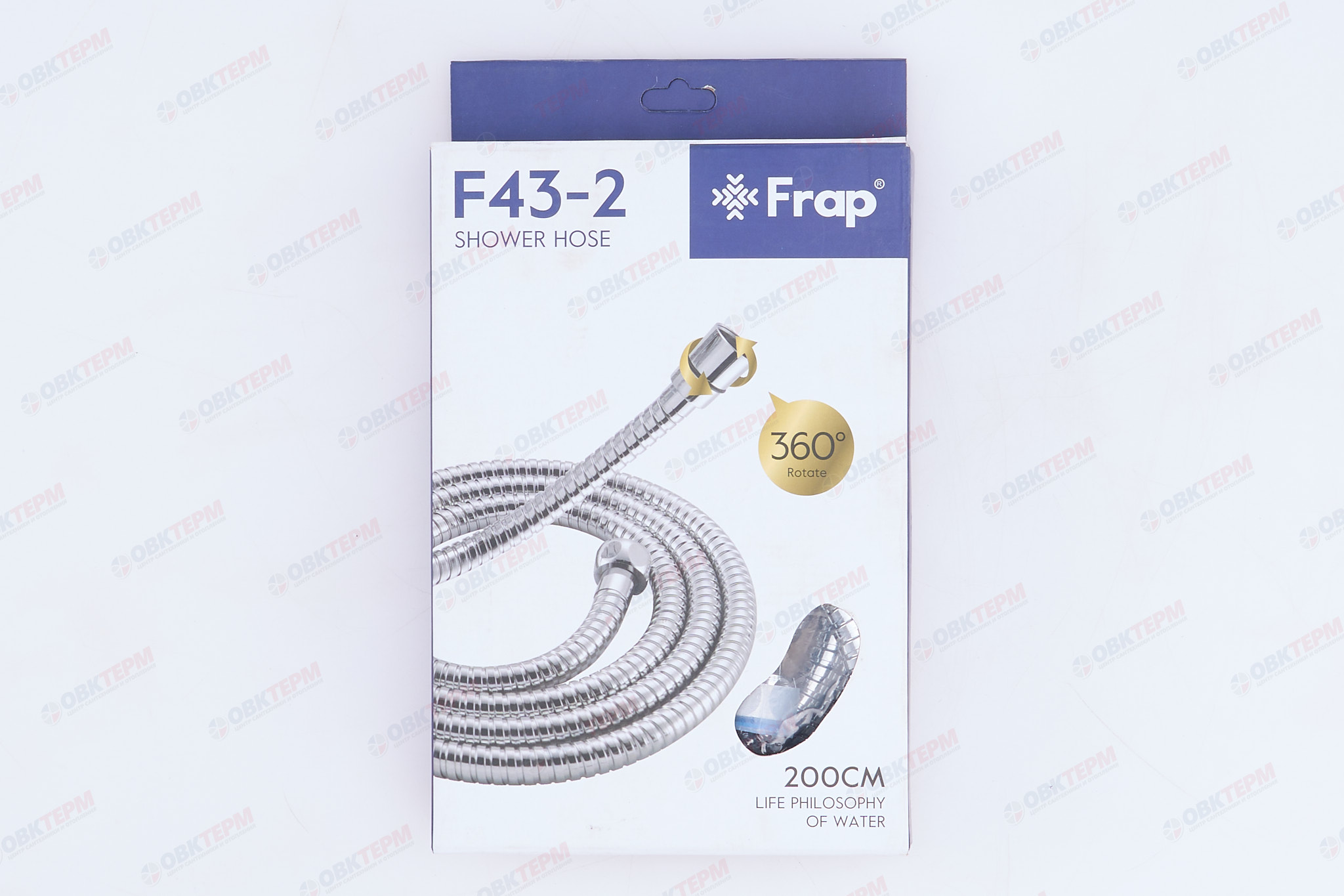 Шланг д/душа 200 FRAP F43-2 хром  (50 шт) - миниатюра №4