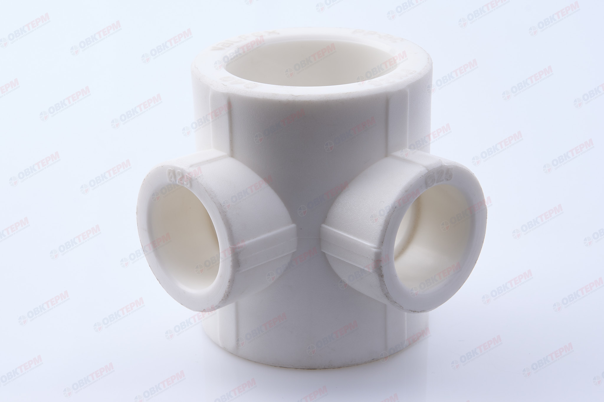 Крестовина двух плоск-я  40*25*25*40      (VALFEX)  белый (60/15) - изображение №1