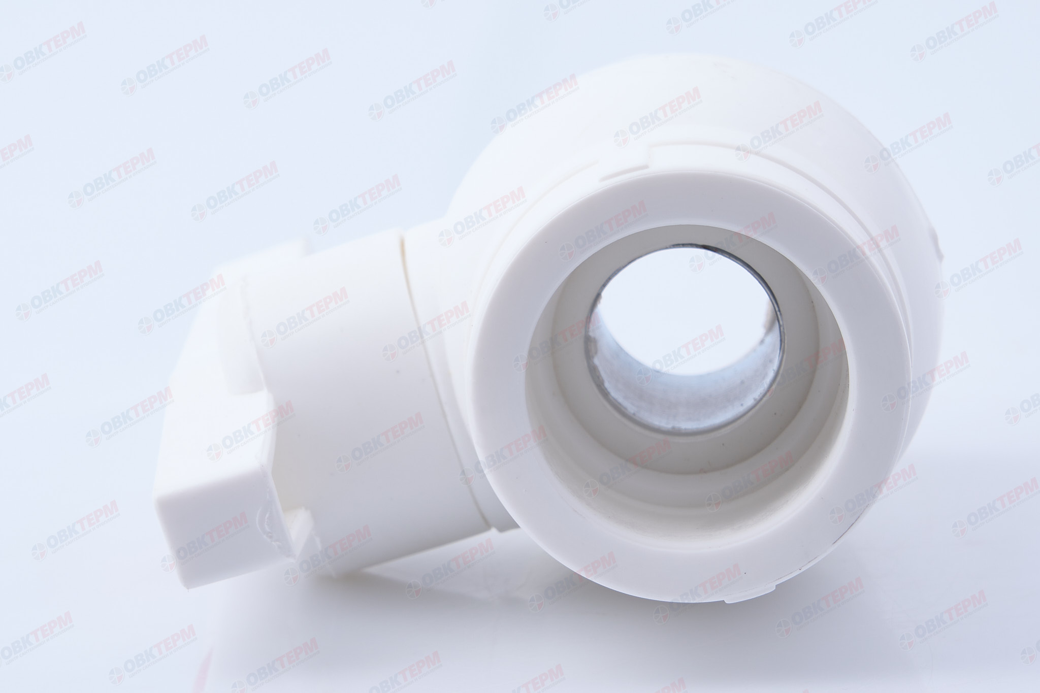 Кран пластиковый шаровый 32  (стальной шар)    (VALFEX OPTIMA)  белый  (24/6) - Изображение №4