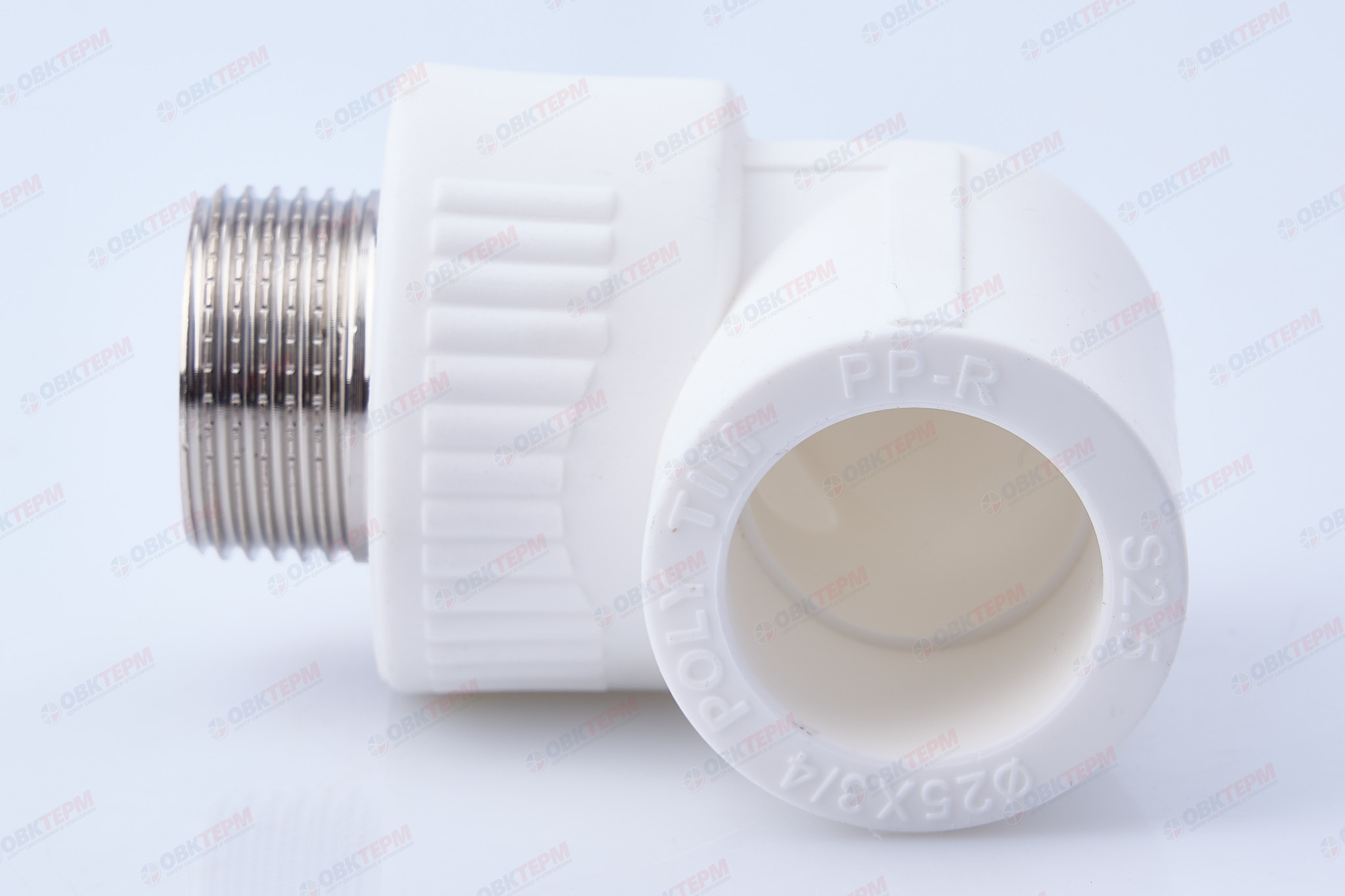 Угол с МРН  25 * 3/4"      (белый)   (75/5)  (TIM) - миниатюра №4