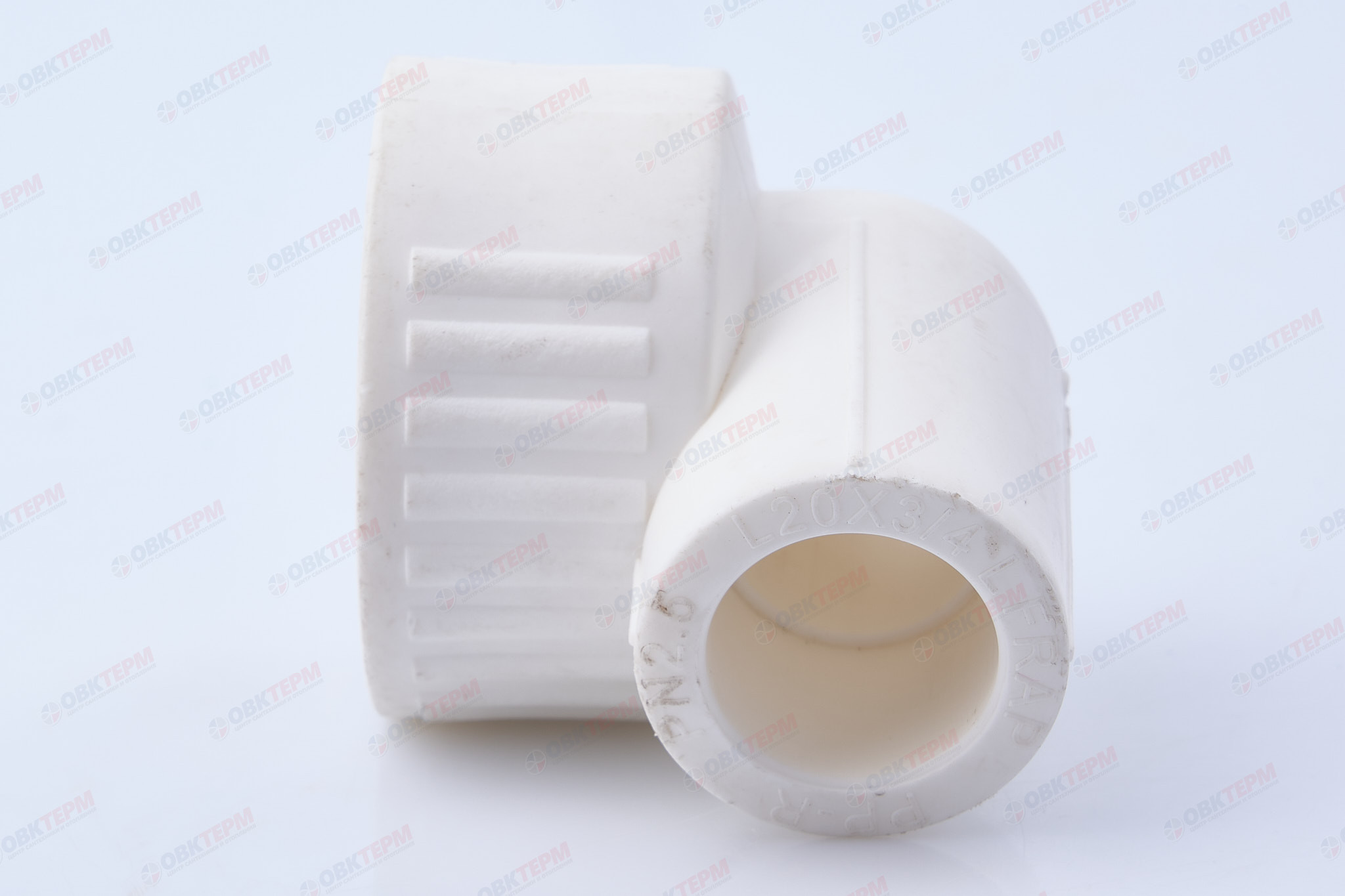 Угол с МРВ  20 * 3/4"      (белый)  (100/10)  (TIM) - миниатюра №4