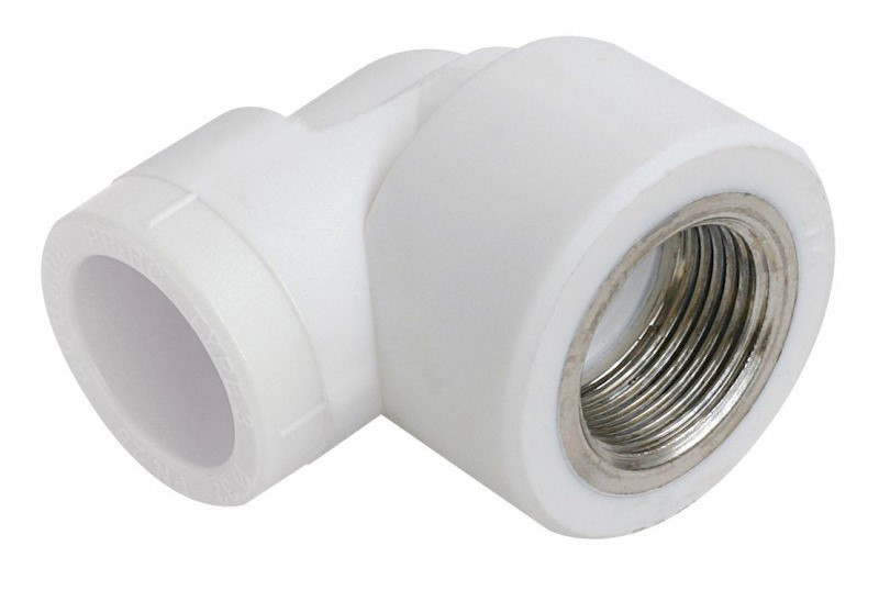 Угол с МРВ  20 * 3/4"      (белый)  (100/10)  (TIM) - миниатюра №2