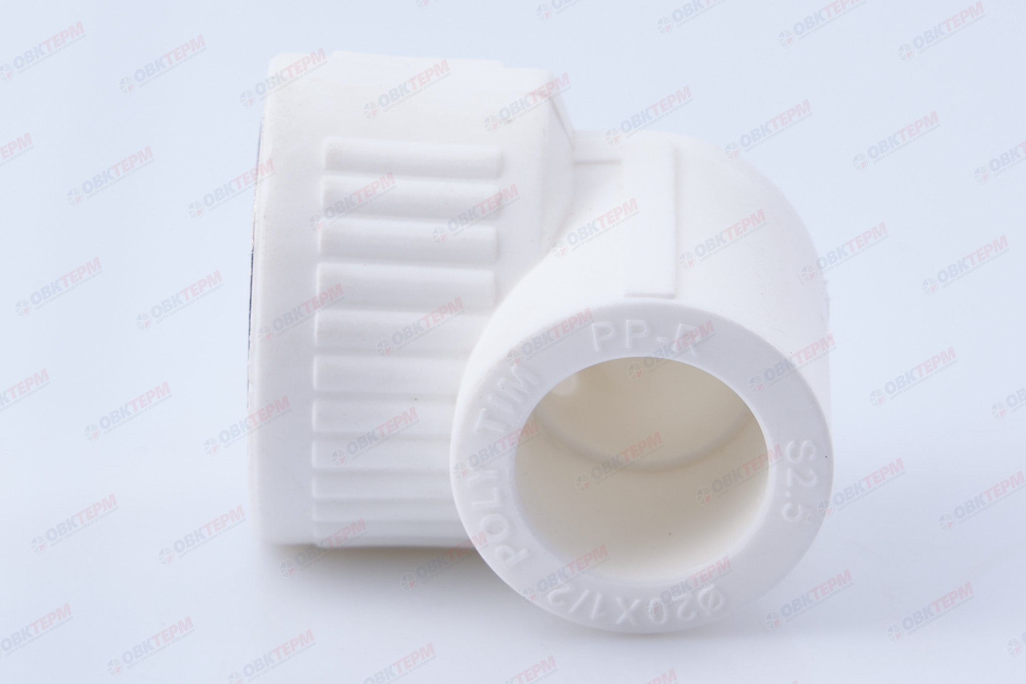 Угол с МРВ  20 * 1/2"      (белый)   (150/10)  (TIM) - миниатюра №4