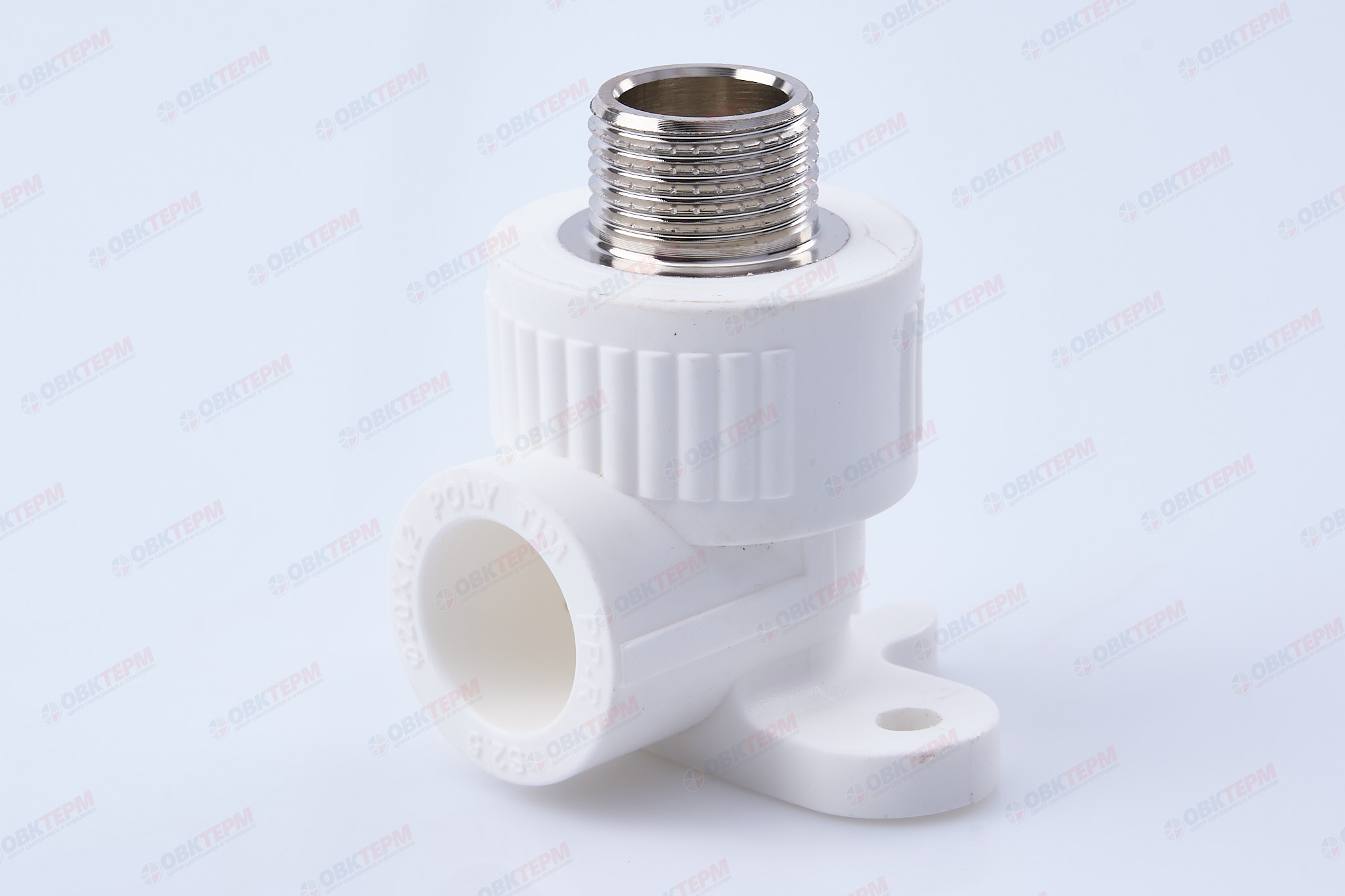 Угол монтажный  20 * 1/2"н   (белый)   (150/10)  (TIM) - Изображение №1
