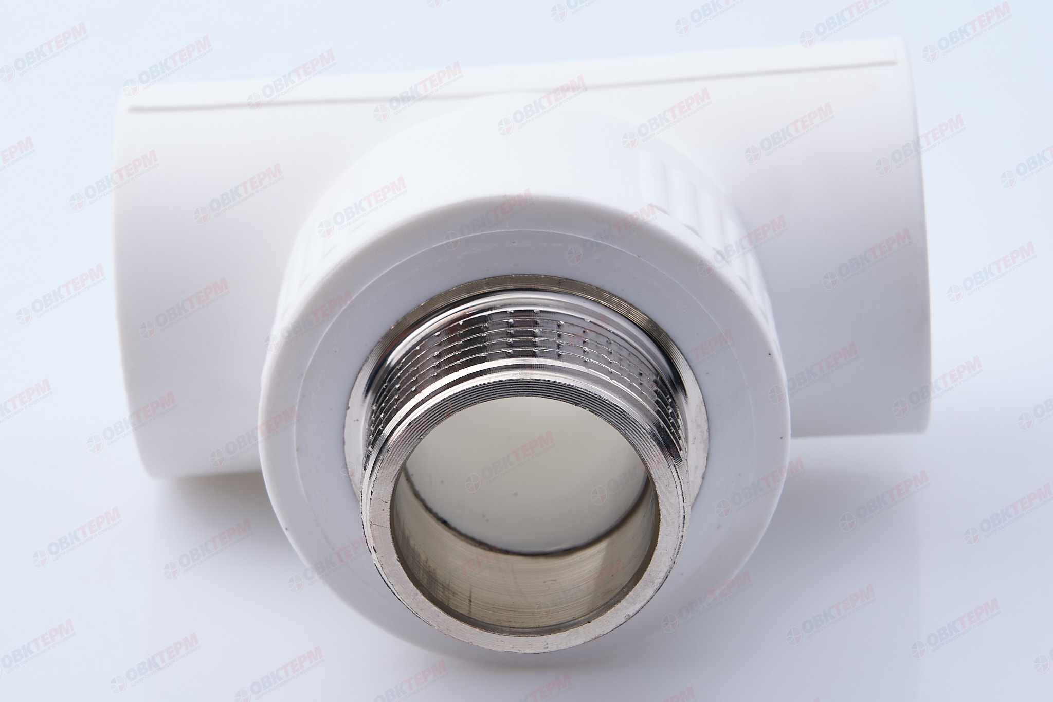 Тройник с МРН 25 * 3/4" * 25     (белый)  (60/5)  (TIM) - миниатюра №4