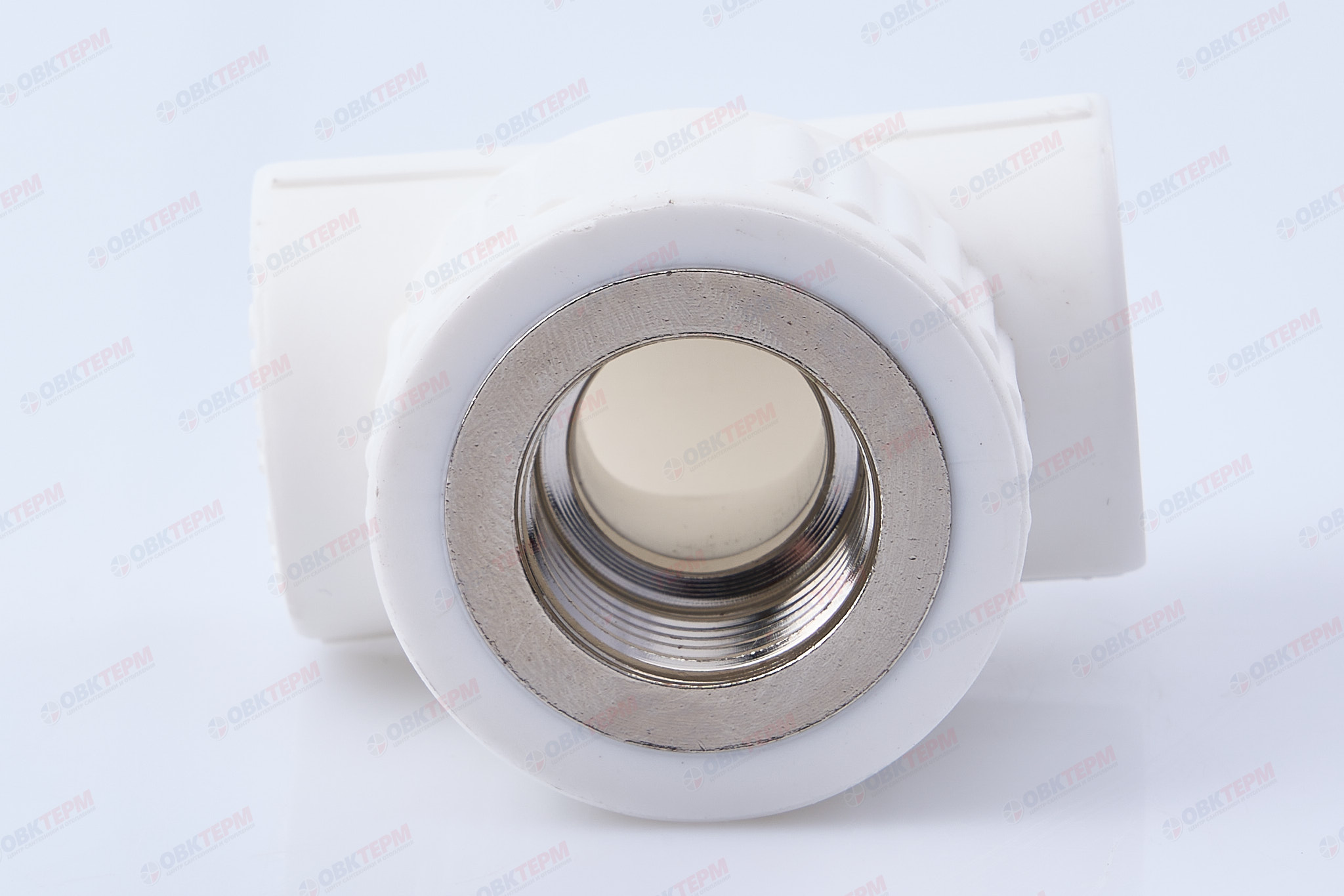 Тройник с МРВ 20 * 1/2" * 20     (PP-R  БЕЛЫЙ   РОССИЯ)      (140/20) - Изображение №4