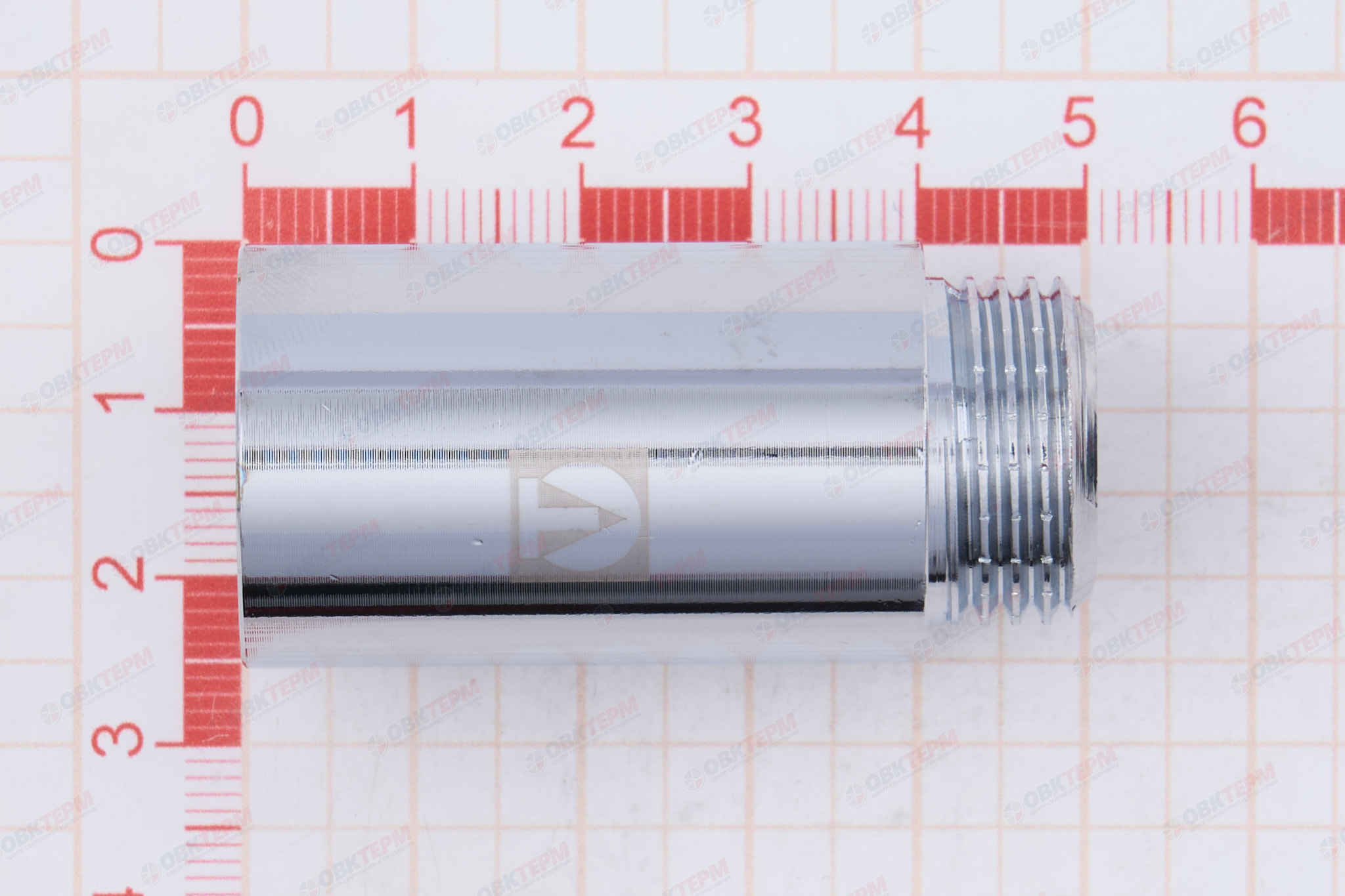 Удлинитель     1/2" вн *40 мм     хром (Valtec)   (/10шт) - миниатюра №9