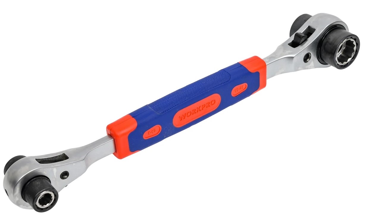 Ключ торцевой 8 в 1 с храповым механизмом и реверсом WORKPRO, Китай - Изображение №2