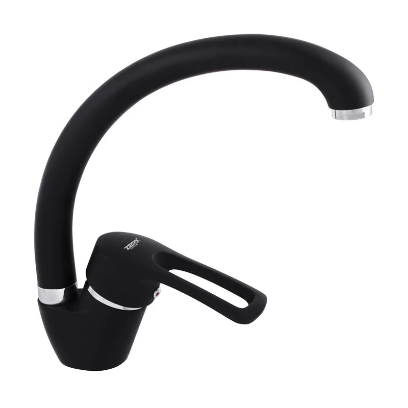 Смеситель д/кухни ZERIX YUB 181 гайка BLACK (10 шт/ящ) - изображение №1