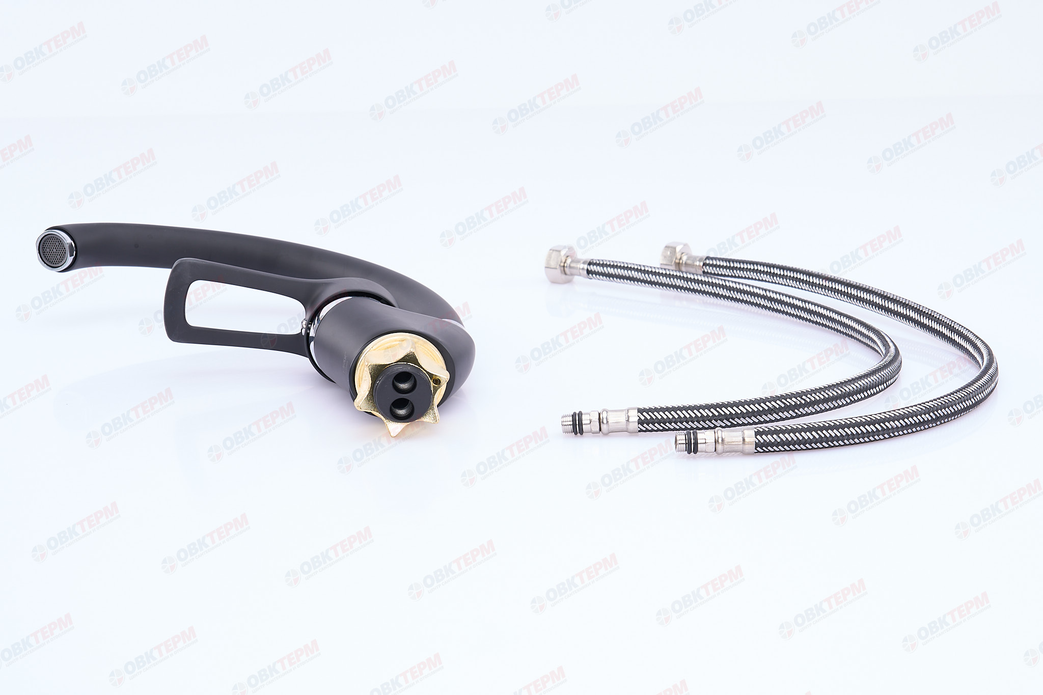 Смеситель д/кухни ZERIX YUB 181 гайка BLACK (10 шт/ящ) - миниатюра №4