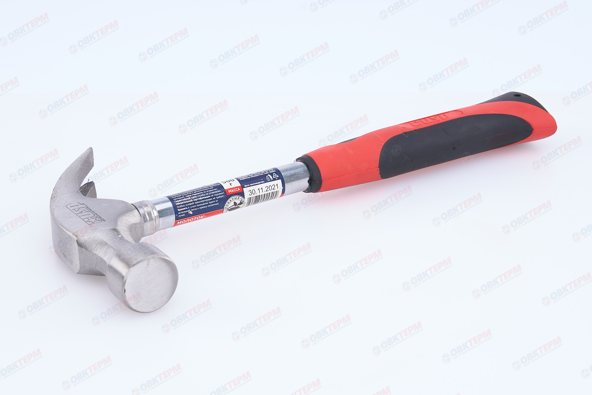 Молоток-гвоздодер с обрезиненной ручкой d29 мм, 500 гр USP - Изображение №2
