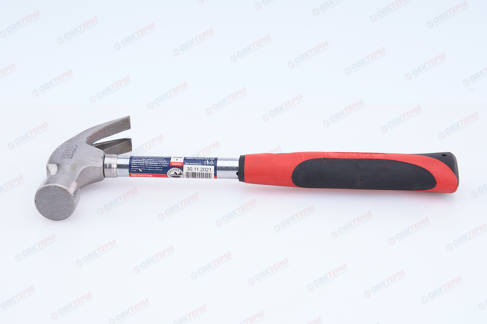 Молоток-гвоздодер с обрезиненной ручкой d29 мм, 500 гр USP - Изображение №4
