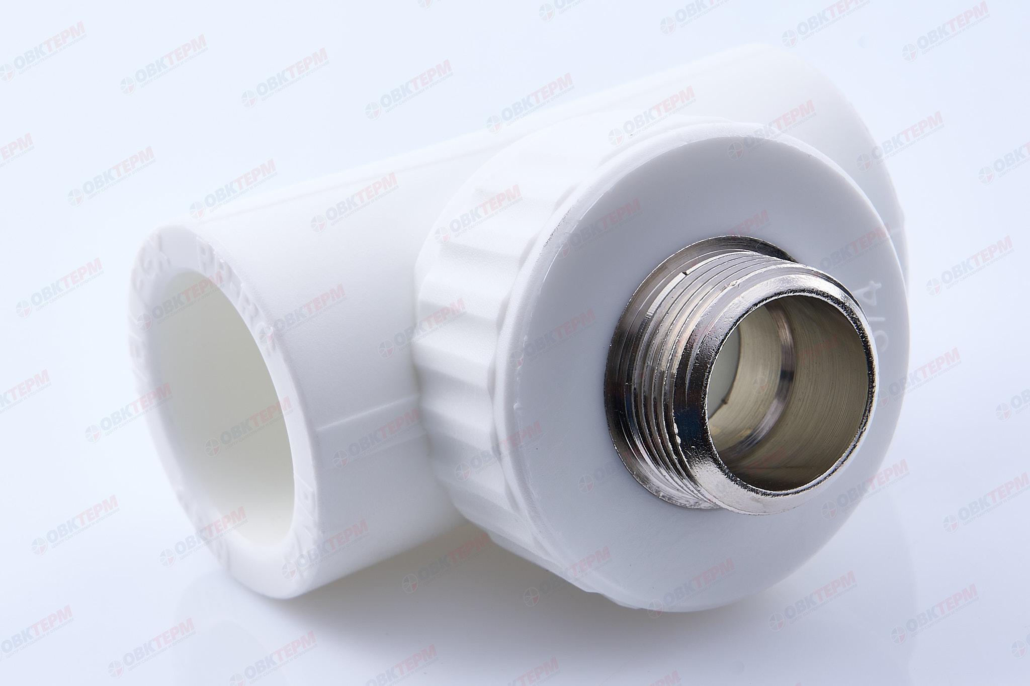 Тройник с МРН  32 * 3/4"      (VALFEX)  белый  (30/10) - Изображение №1