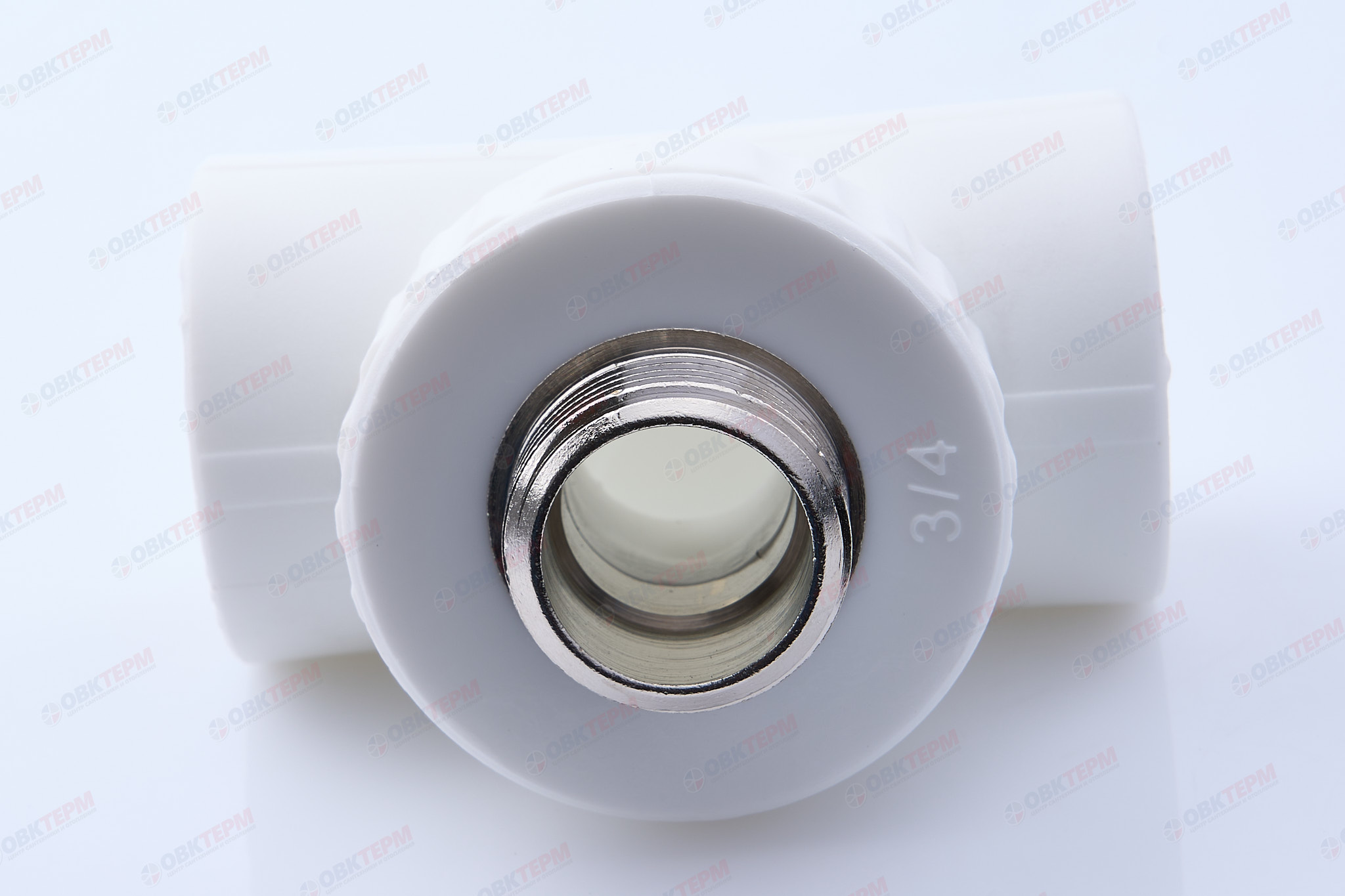 Тройник с МРН  32 * 3/4"      (VALFEX)  белый  (30/10) - Изображение №3