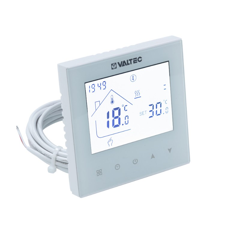 Хронотермостат VALTEC электронный, комнатный, двухконтурный, белый - Изображение №1