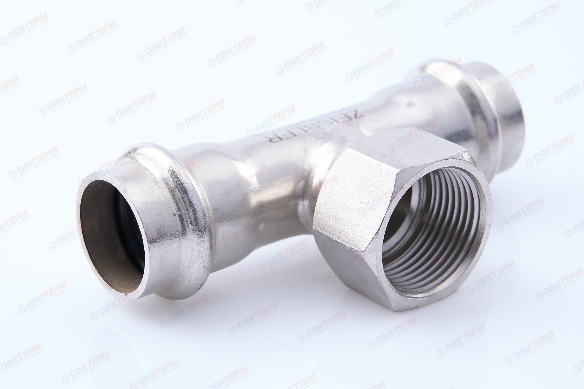 Тройник пресс из нерж.ст. 22  х 3/4"В  х 22  TIM  (40/5) - Изображение №1