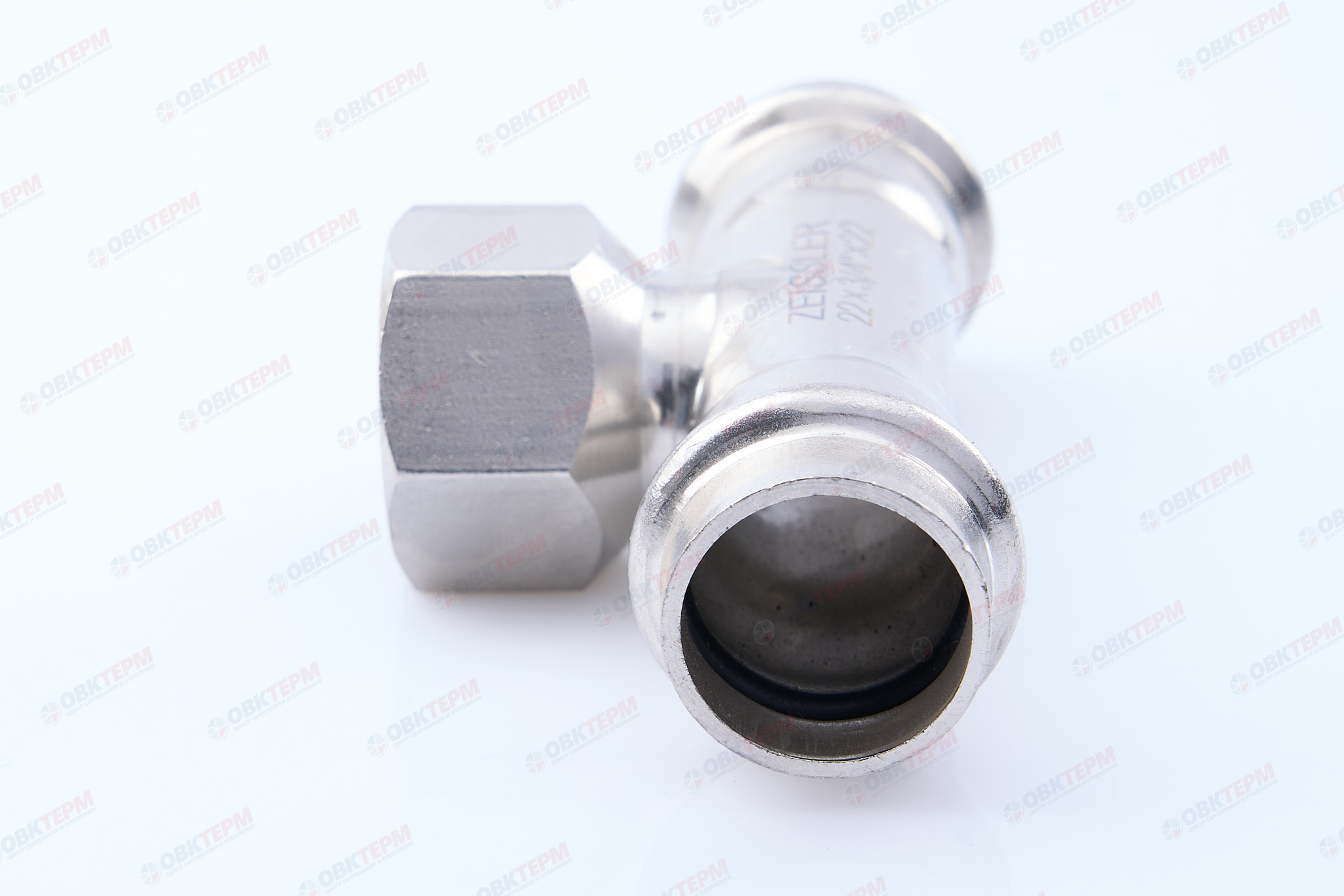 Тройник пресс из нерж.ст. 22  х 3/4"В  х 22  TIM  (40/5) - Изображение №3