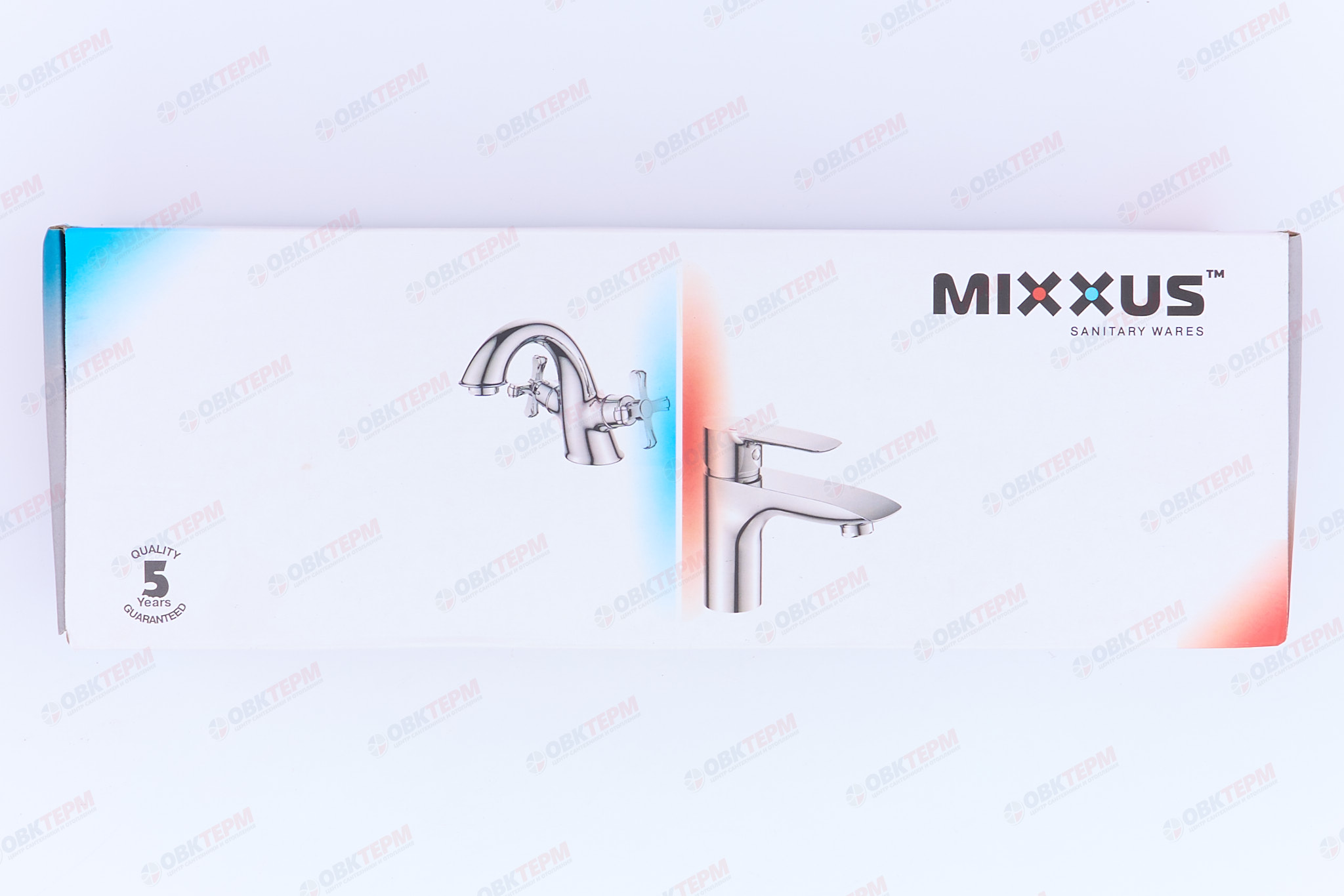 Смеситель д/ванны буксовый MIXXUS OMEGA 140 WHITE  (10 шт/ящ) - миниатюра №7