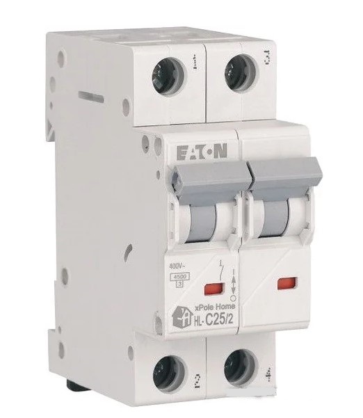 Выключатель автоматический 2п C 25A HL EATON (6шт/уп) - Изображение №1