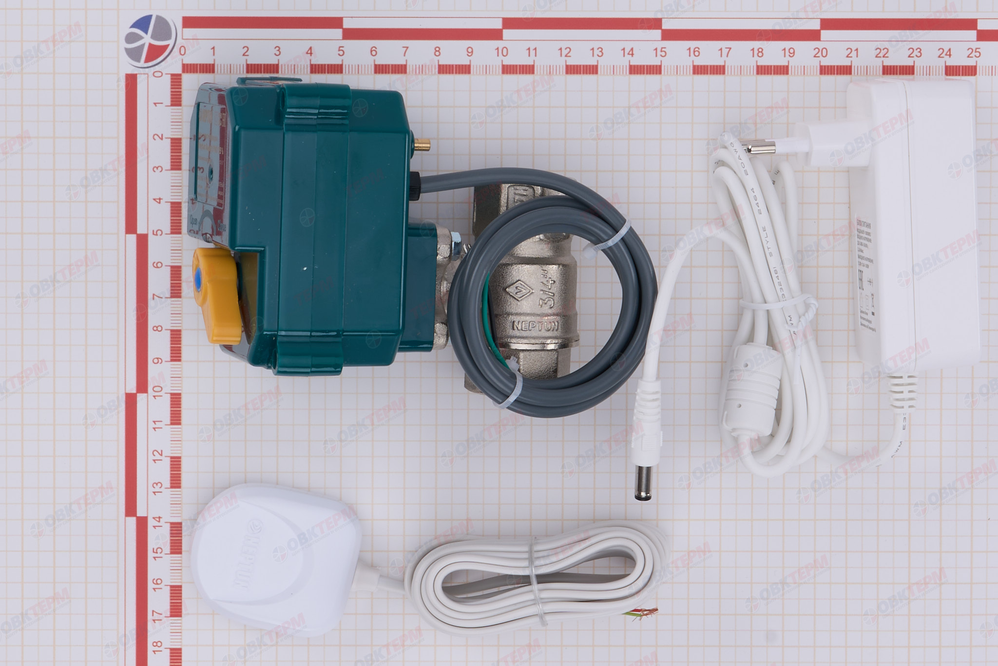 НЕПТУН   Система Neptun Bugatti Smart Tuya (модуль, 3 проводных датчика (3м), кран 2 шт)  3/4" - Изображение №4