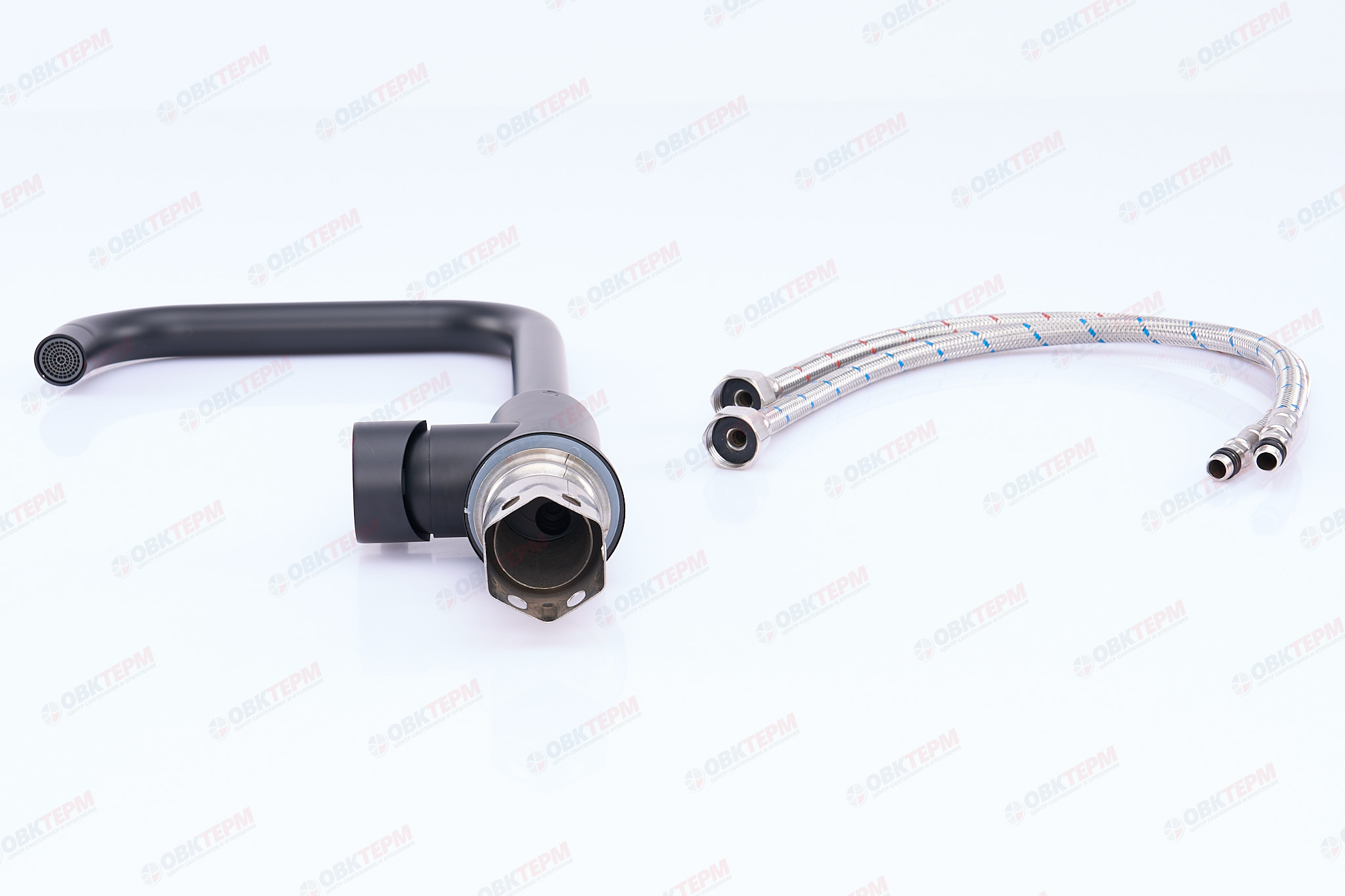 Смеситель д/кухни нерж/сталь MIXXUS SUS 011-G  BLACK Ø40 (10 шт/ящ) - миниатюра №5