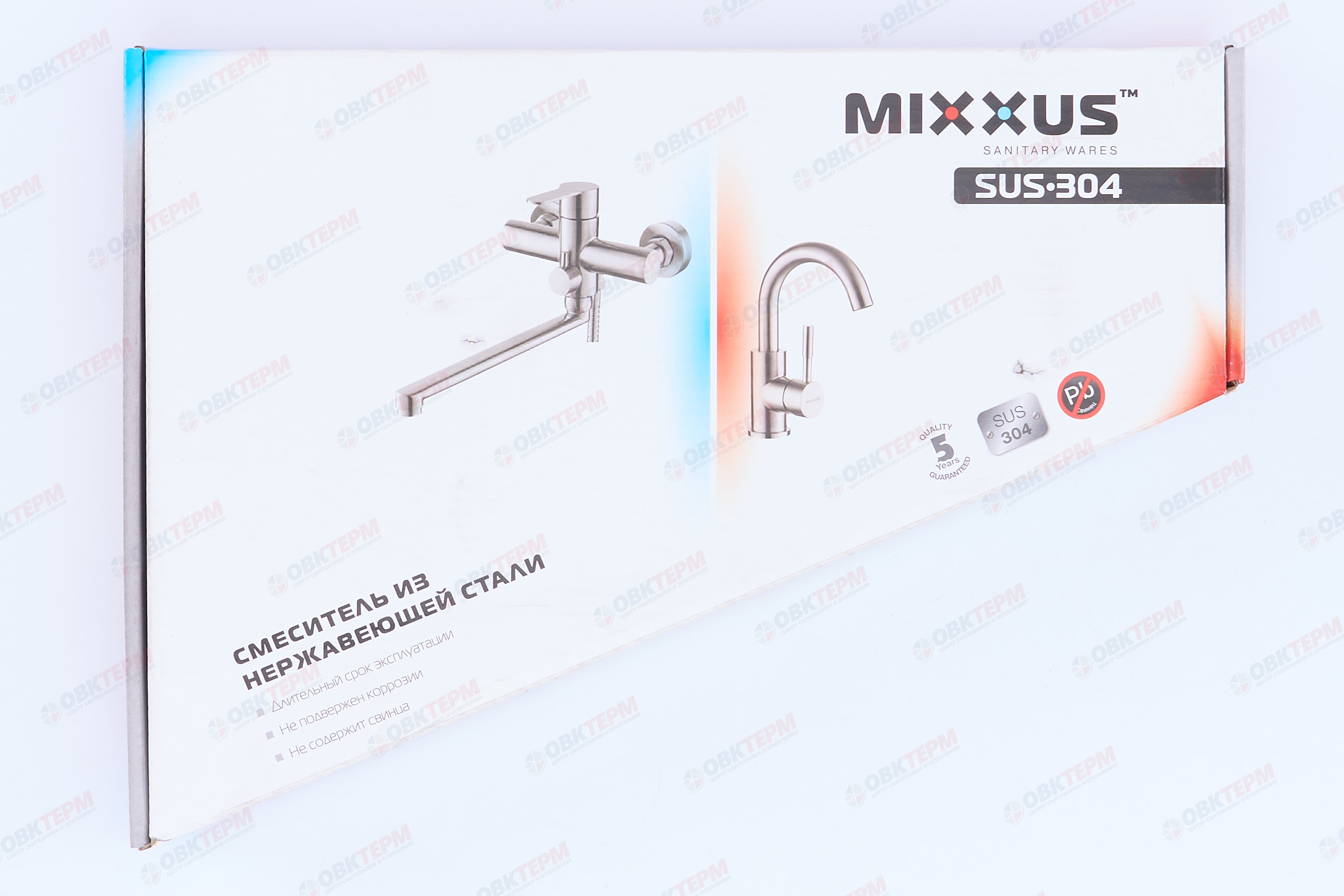 Смеситель д/кухни нерж/сталь MIXXUS SUS 011-G  BLACK Ø40 (10 шт/ящ) - миниатюра №7
