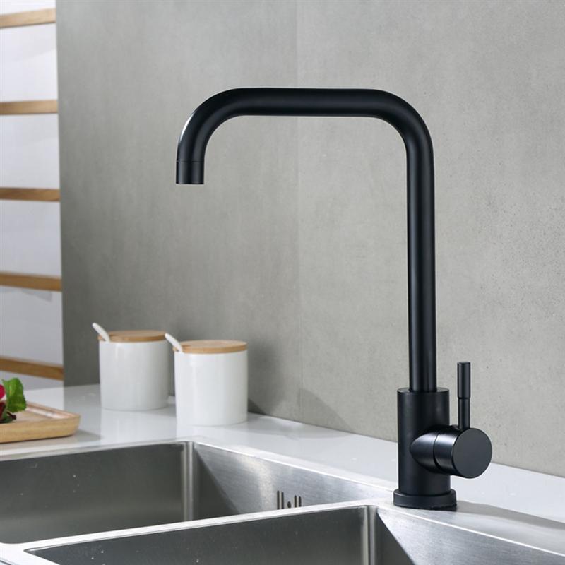 Смеситель д/кухни нерж/сталь MIXXUS SUS 011-G  BLACK Ø40 (10 шт/ящ) - миниатюра №2