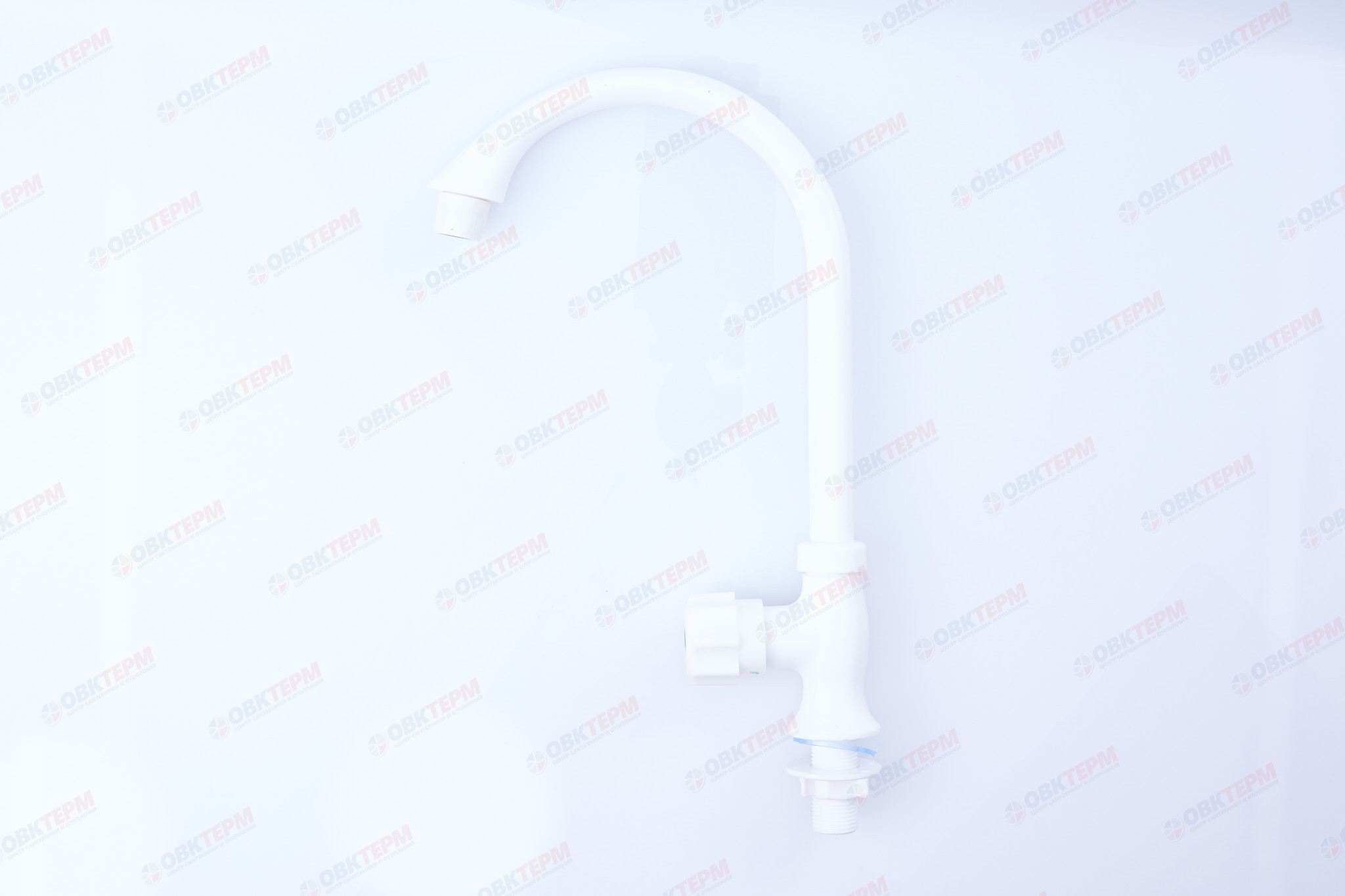 Смеситель моно для холодной воды PLAMIX Mono-004 White /ABS-пластик(без подводки) (70 шт/ящ) - Изображение №1