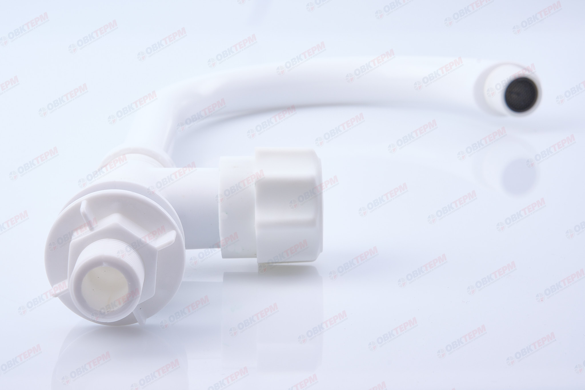 Смеситель моно для холодной воды PLAMIX Mono-004 White /ABS-пластик(без подводки) (70 шт/ящ) - Изображение №4