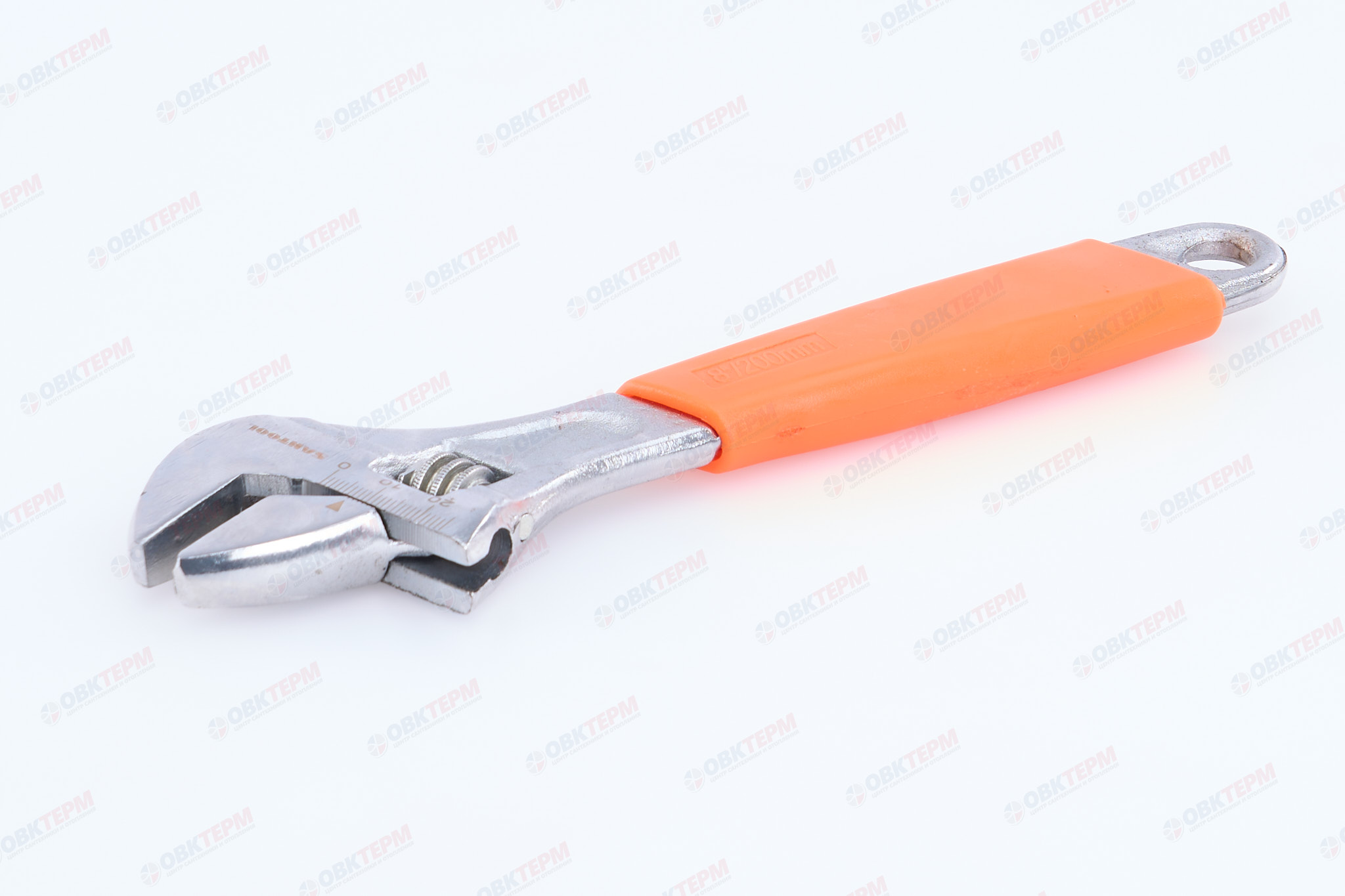 Ключ разводной 200 мм с обрезиненной рукояткой SANTOOL - миниатюра №2