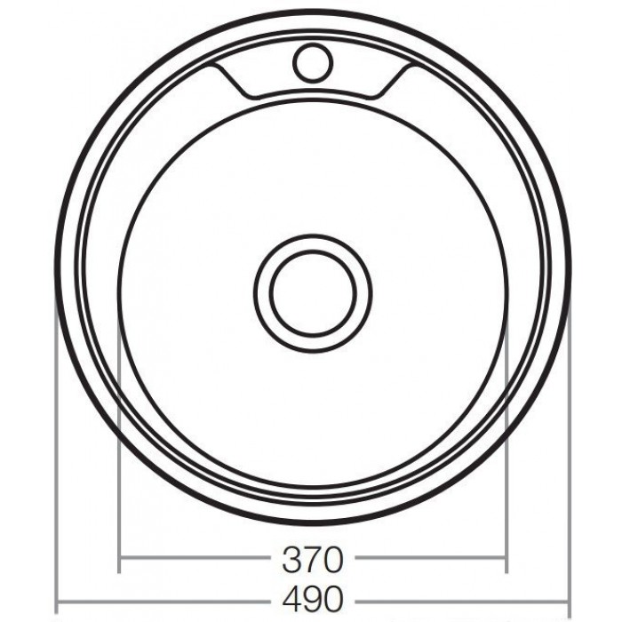 ZERIX мойка Z490-06-170MD (micro decor) ВРЕЗНАЯ /сифон (10шт/ящ) - Изображение №2