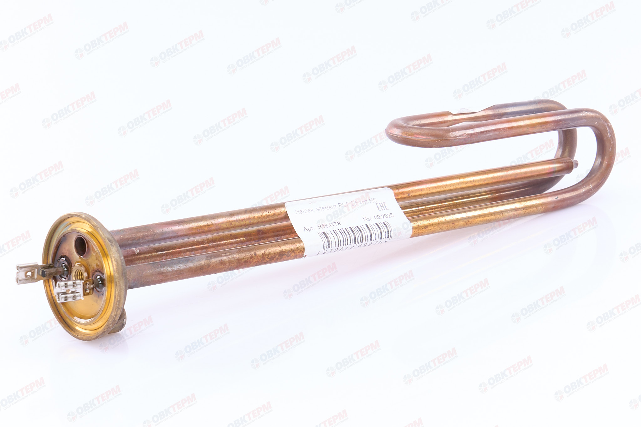 Нагревательный элемент тип RCF 2,5 кВт М6 L315мм D48мм Ariston,Atlantic,Thermex - миниатюра №2