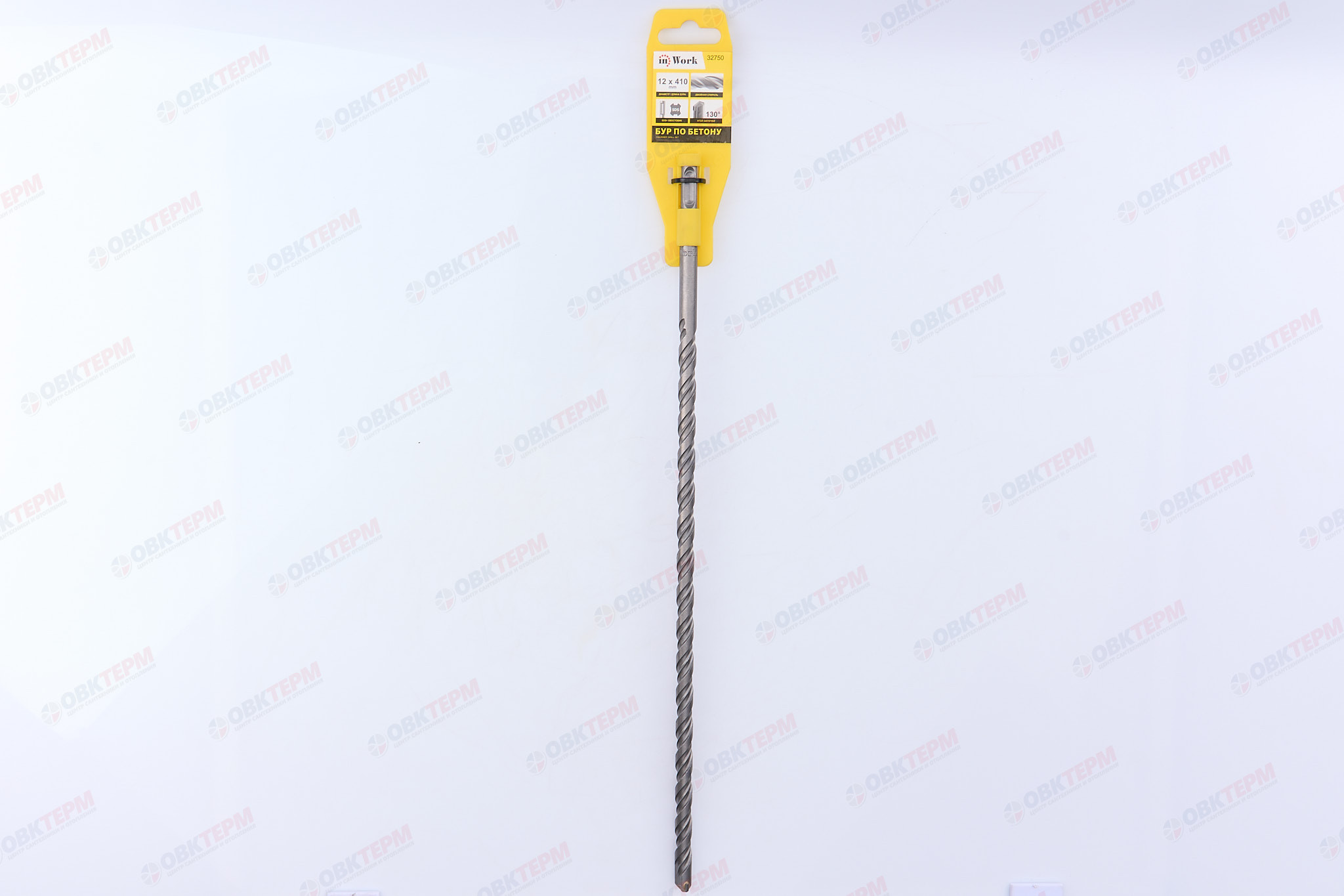 Бур по бетону SDS+ 12*410 мм с двойной спиралью InWork - Изображение №5