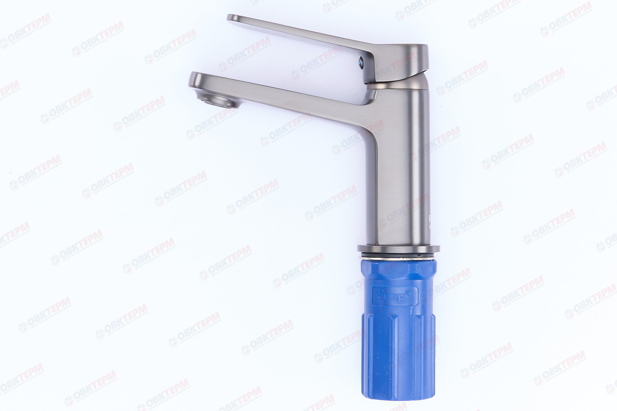 Смеситель д/умывальника FRAР F1062-9 оружейная сталь(Ø35, аэратор М24*1, на гайке) - миниатюра №3