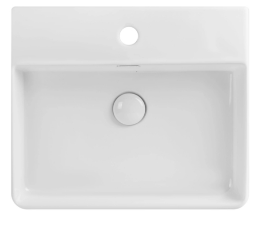 MIXXUS PREMIUM QUADRO-0202 умывальник белый (600х420х120) - Изображение №1