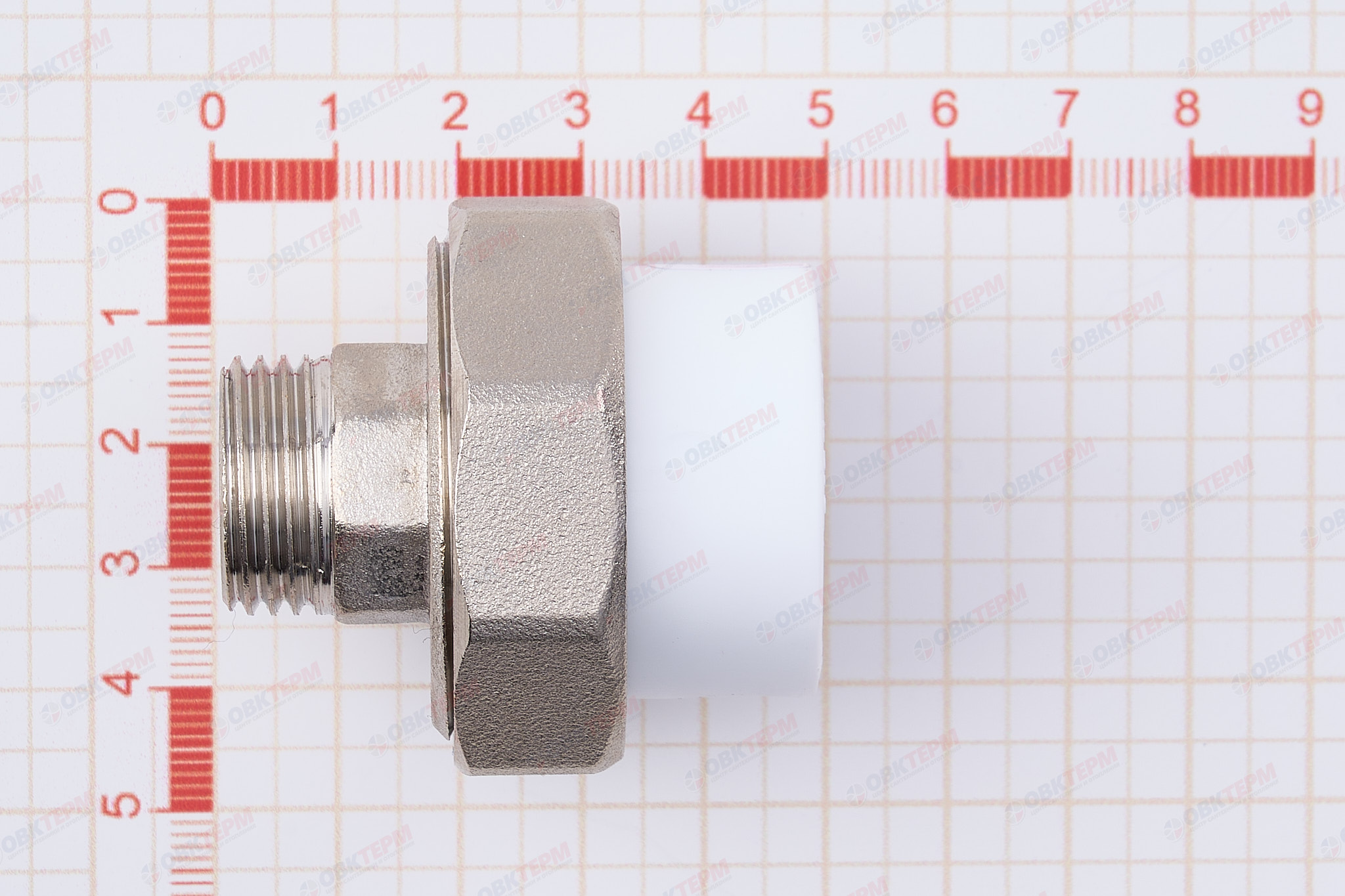 Разборное соединение   25 *  1/2"  Н    БЕЛОЕ PP-R    (RTP)    (140/10) - миниатюра №6