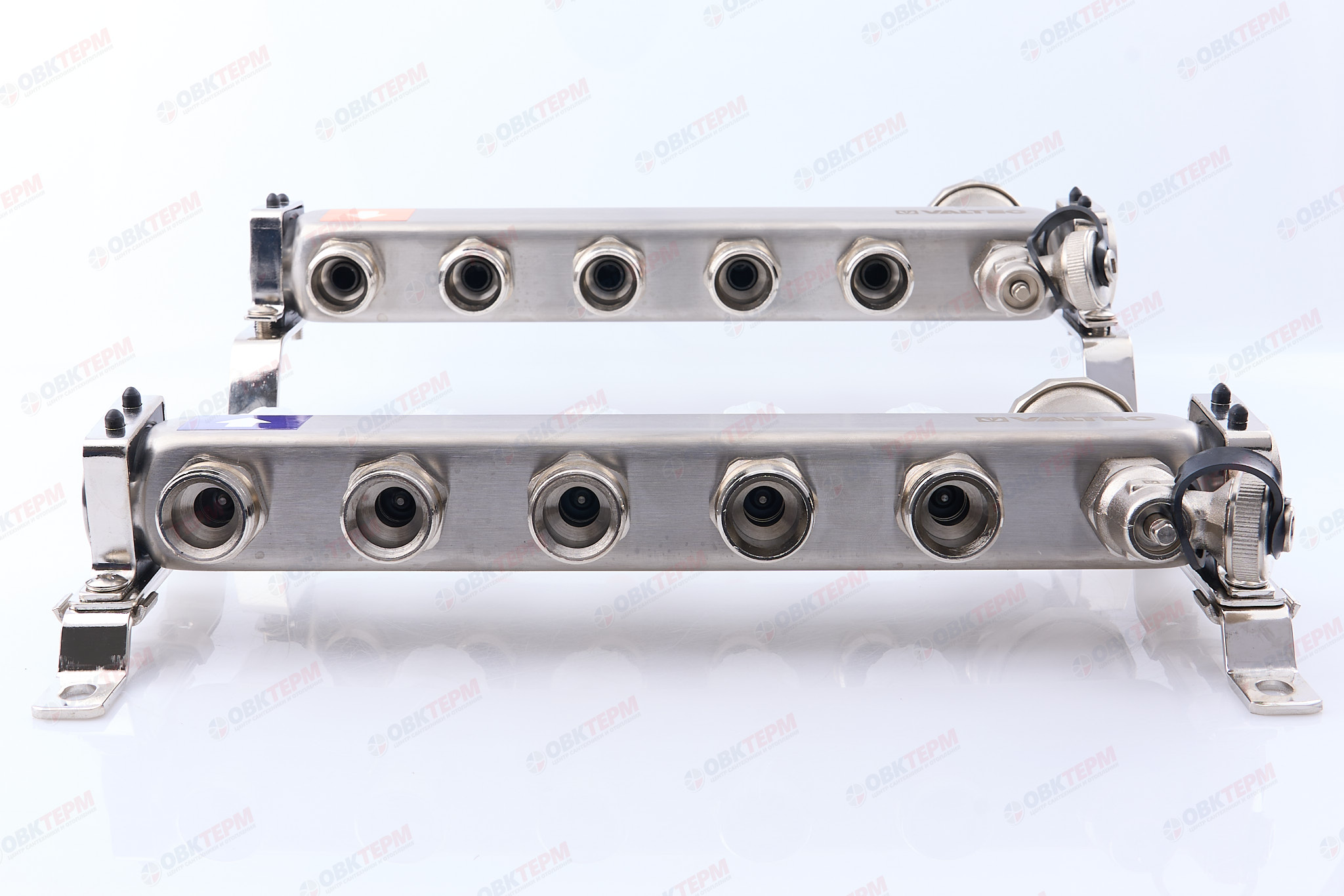 Коллект. ГРУППА   Valtec НЕРЖ со встр расх в сборе  1 * 5 вых. Еврок.3/4 (Аналог VTc.589.EMNX) - миниатюра №3