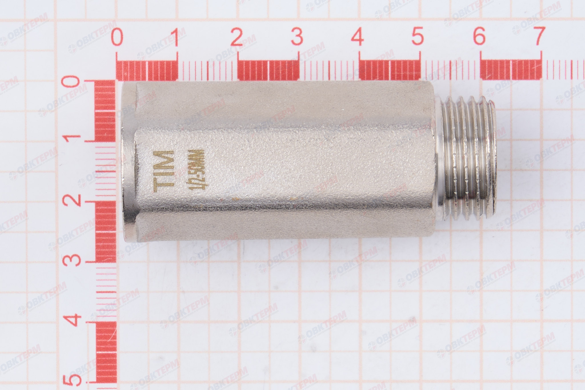 Удлинитель    1/2" вн  *50 мм шестигранный        TIM      (80ящ/10шт) - миниатюра №6
