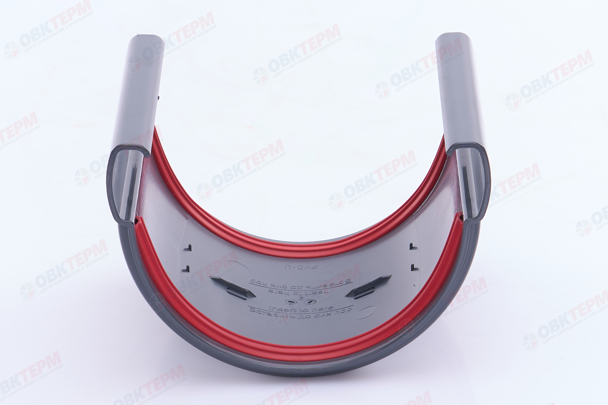 Соединитель желобов Дизайн 135 ПВХ Grand Line графит (RAL 7024) (уп. 39шт) - миниатюра №6