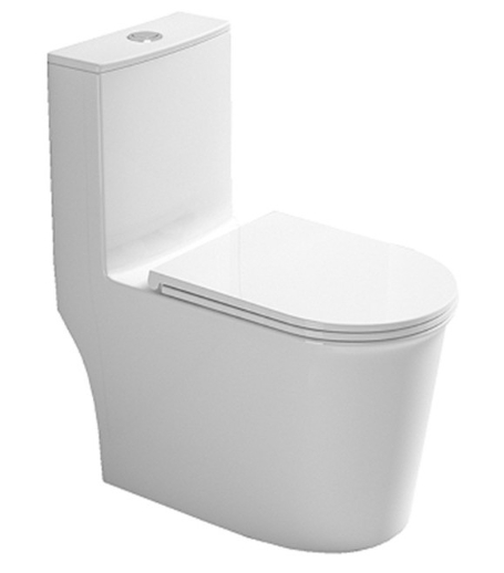 Унитаз-моноблок ALIOTTI ALT-М-37 безободковый,SC, ультратонкое, дюропласт. (670*365*770) - Изображение №1