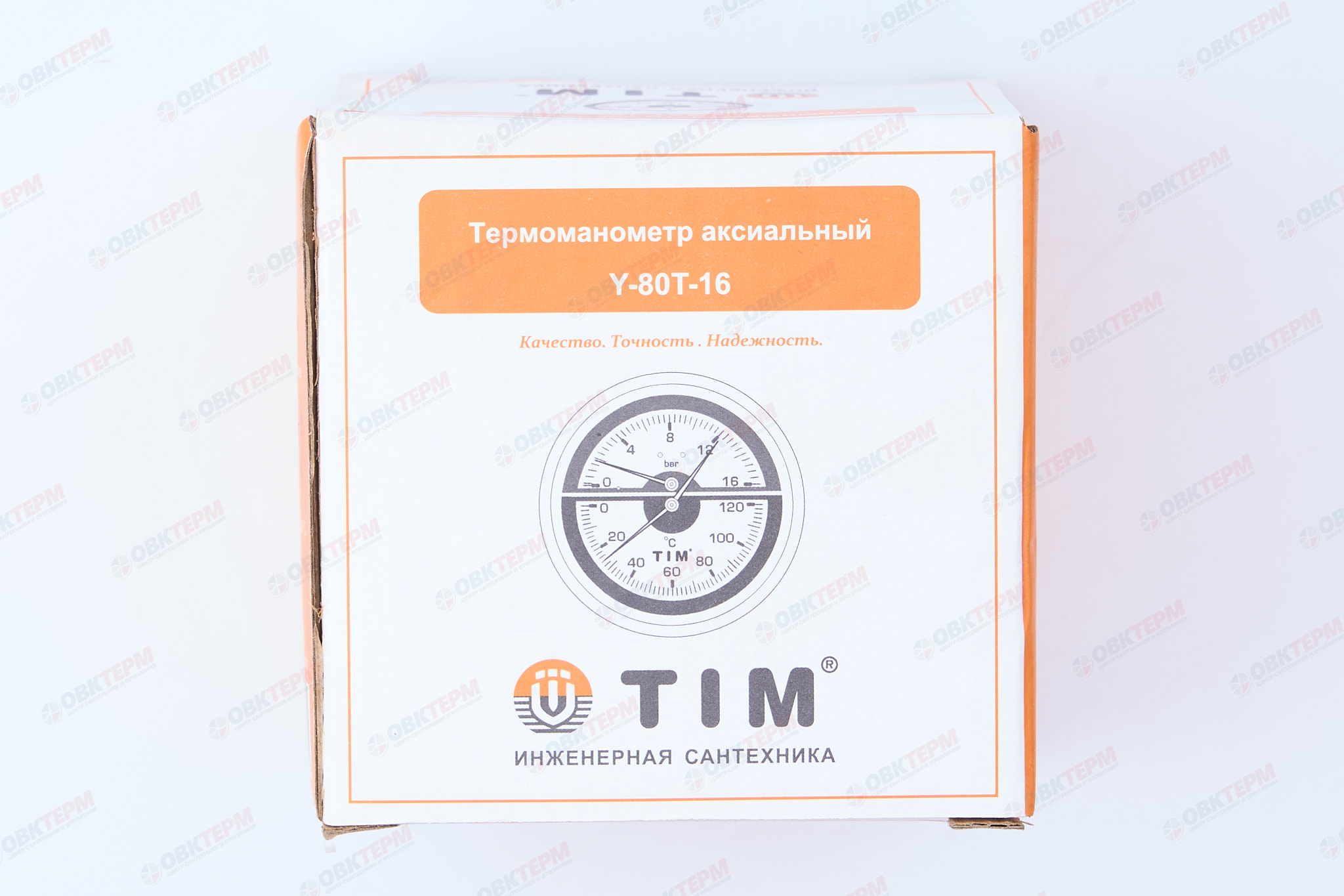 Термоманометр   16 bar заднее подключение TIM   (1шт/60ящ) - Изображение №5