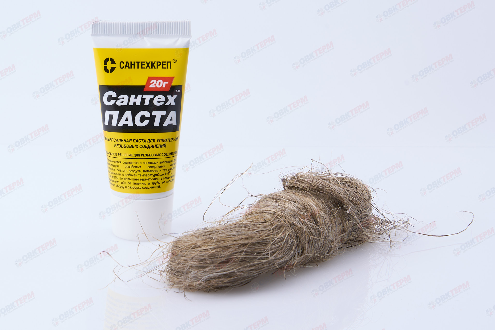 Паста уплотнительная "Сантехпаста" 20г+ Лен14г - Изображение №1